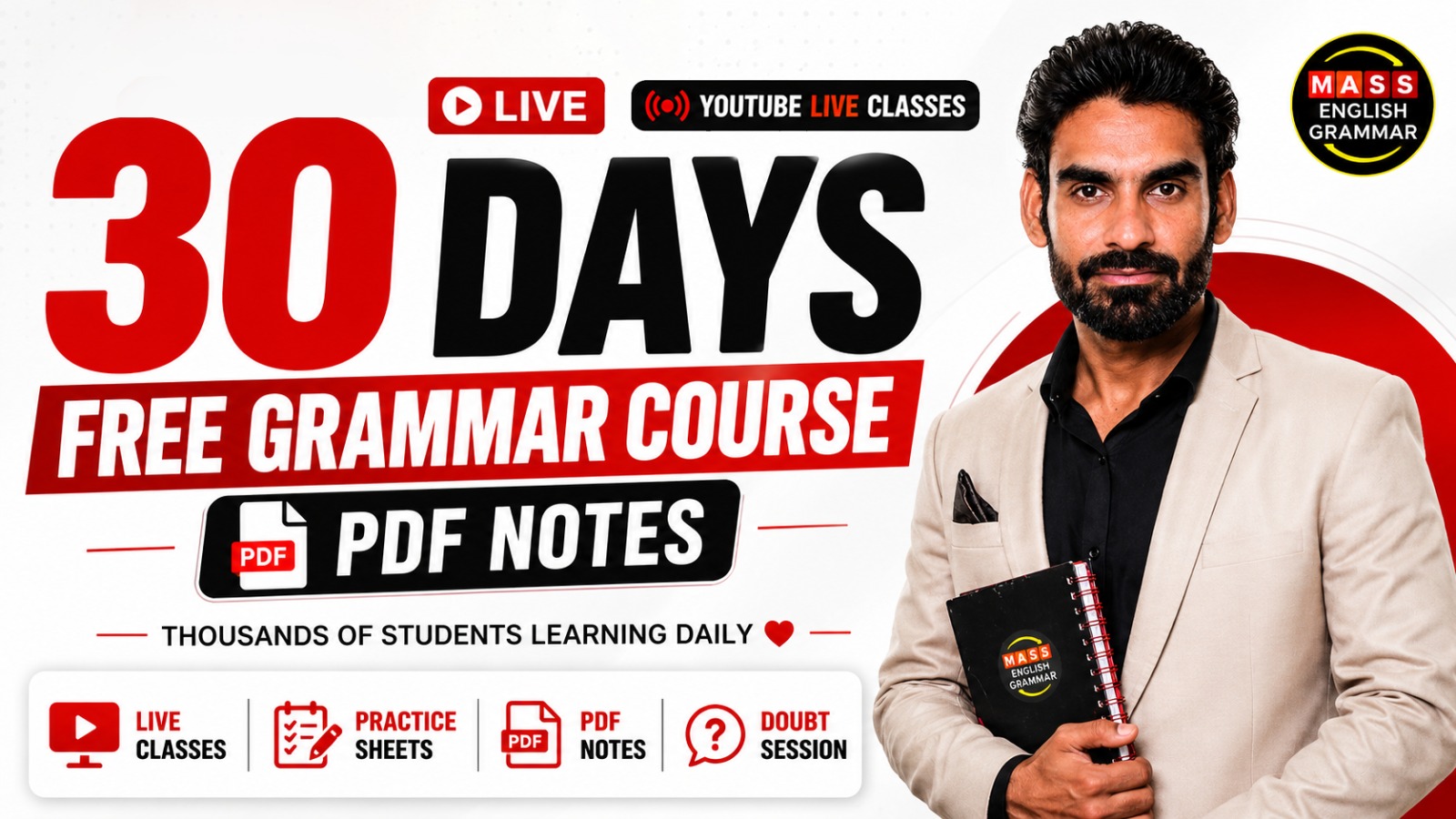 30 Days Free English Grammar Course 