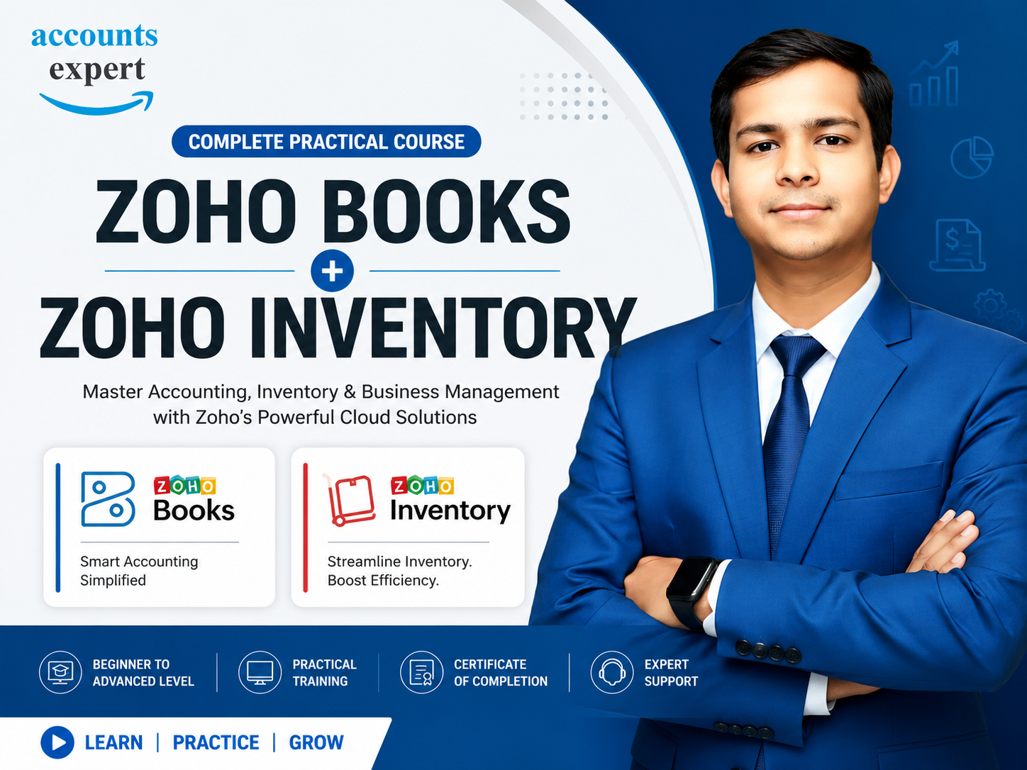 Zoho Books Mastery: AI-Powered Accounting, GST & Business Finance Management