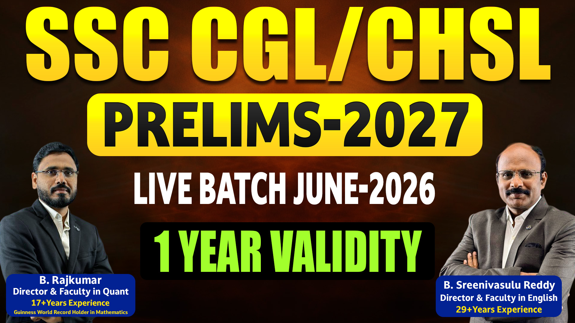 SSC CGL/CHSL LIVE BATCH JUNE - 2026 (12 MONTHS VALIDITY)