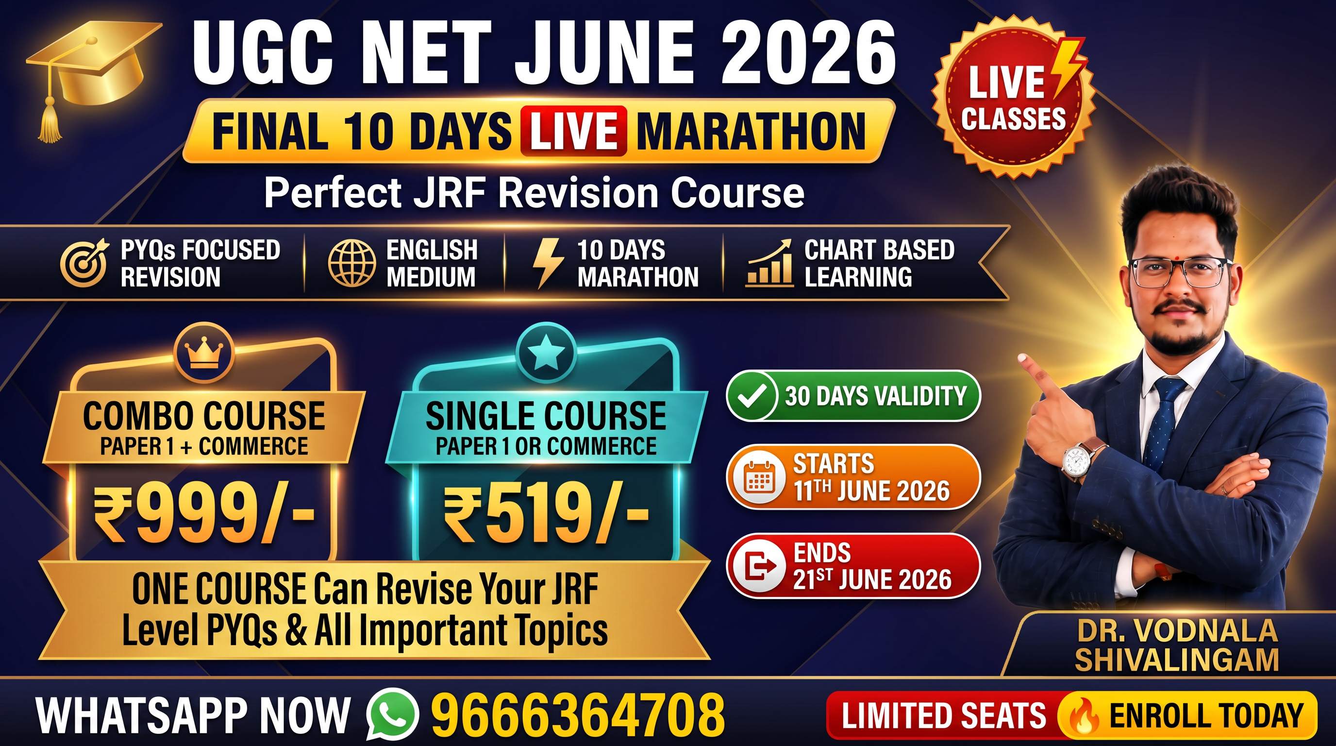 Paper 1 & Commerce - Final 10 Days LIVE Revision Course - UGC NET June 2026
