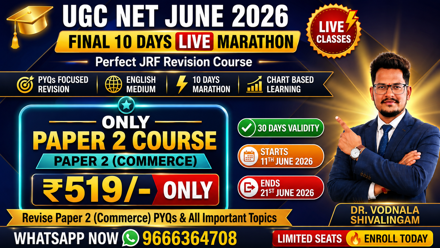Commerce - Final 10 Days LIVE Revision Course - UGC NET June 2026