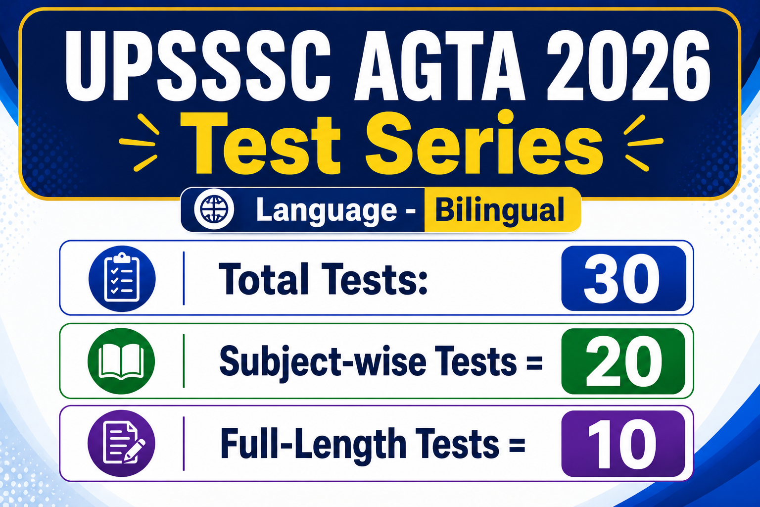 UPSSSC AGTA 2026 Test Series