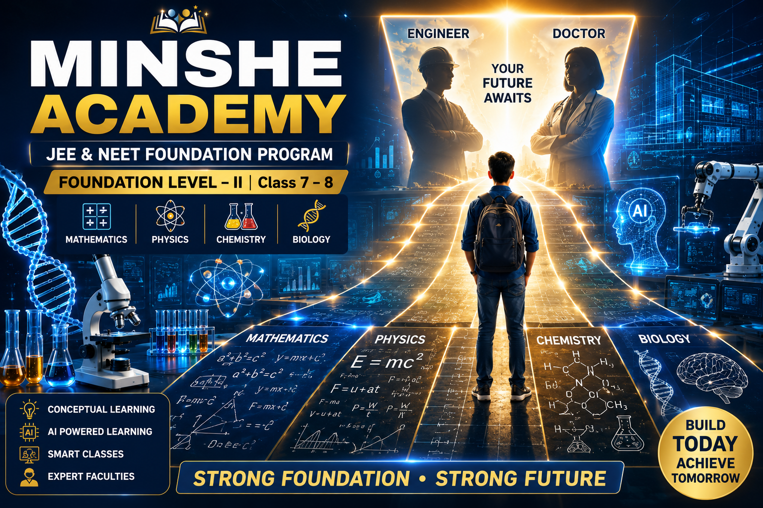 🎓JEE & NEET FOUNDATION ✨Future Leaders Program 📘📘Class 7 & 8 📘📘💰₹2500/Month