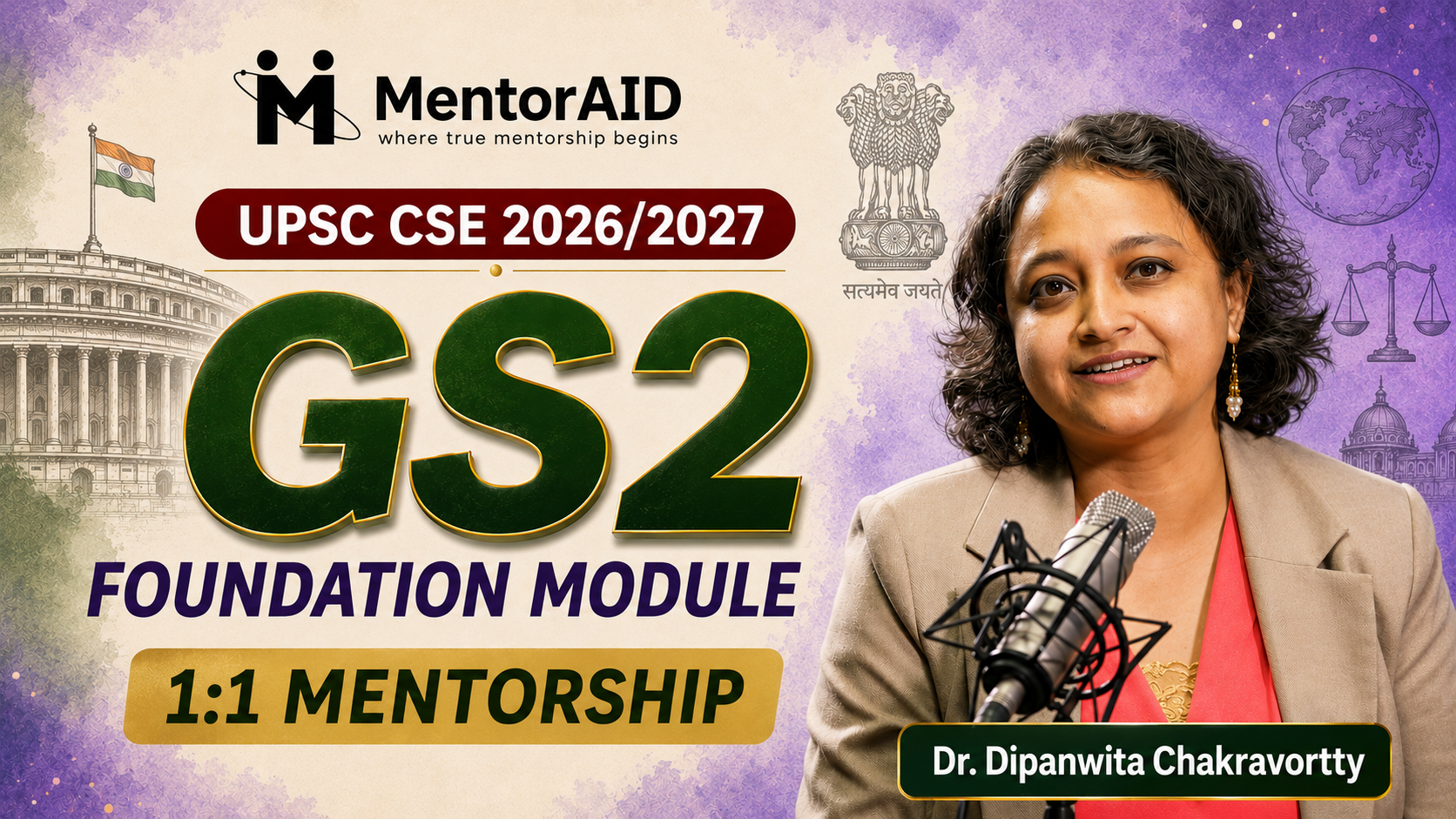 GS 2 Foundation Mentorship Module 2027 (1:1)