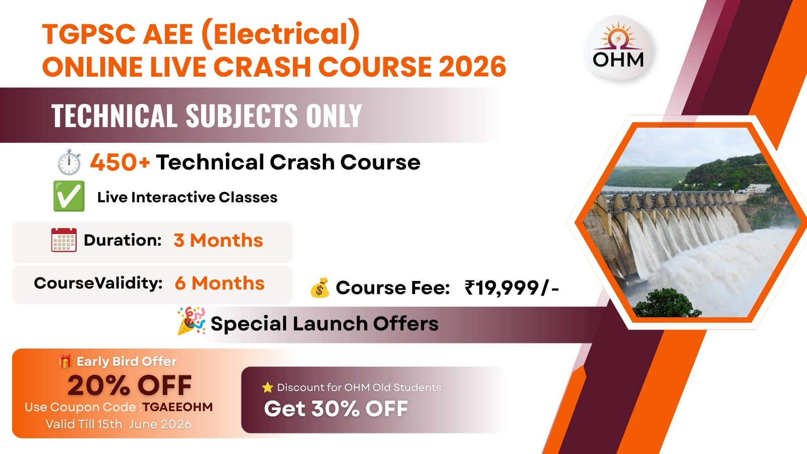 TGPSC AEE online Live Crash Course(Only Technical)