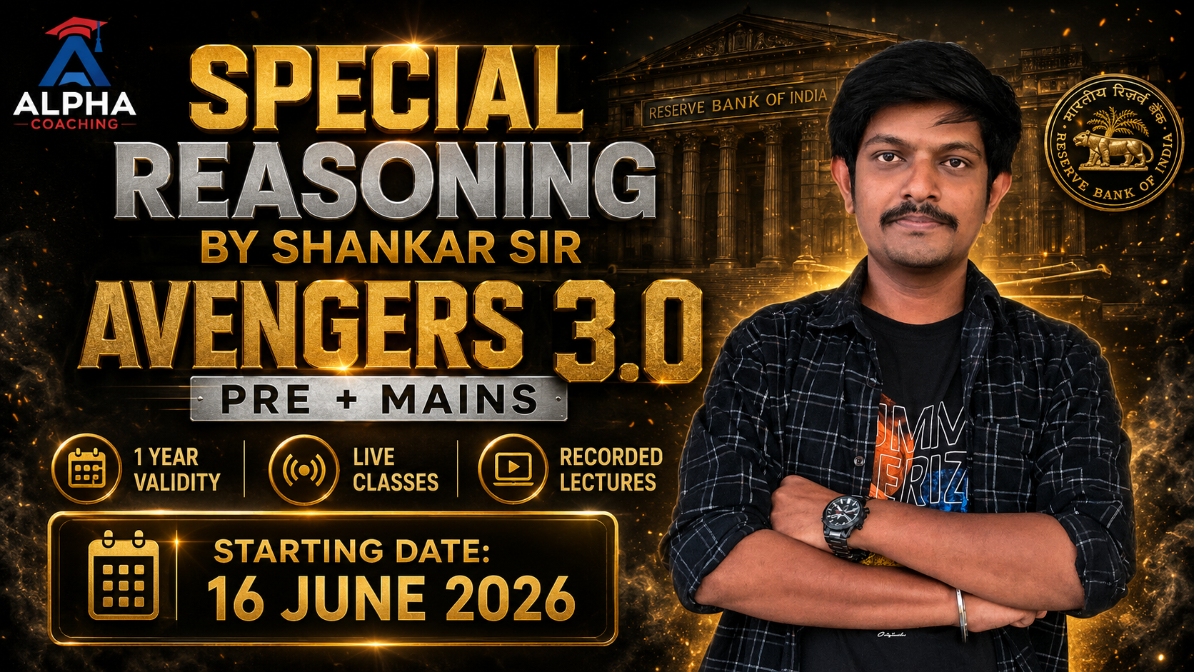 Special Reasoning (Pre + Mains) by Shankar Sir Avengers 3.0