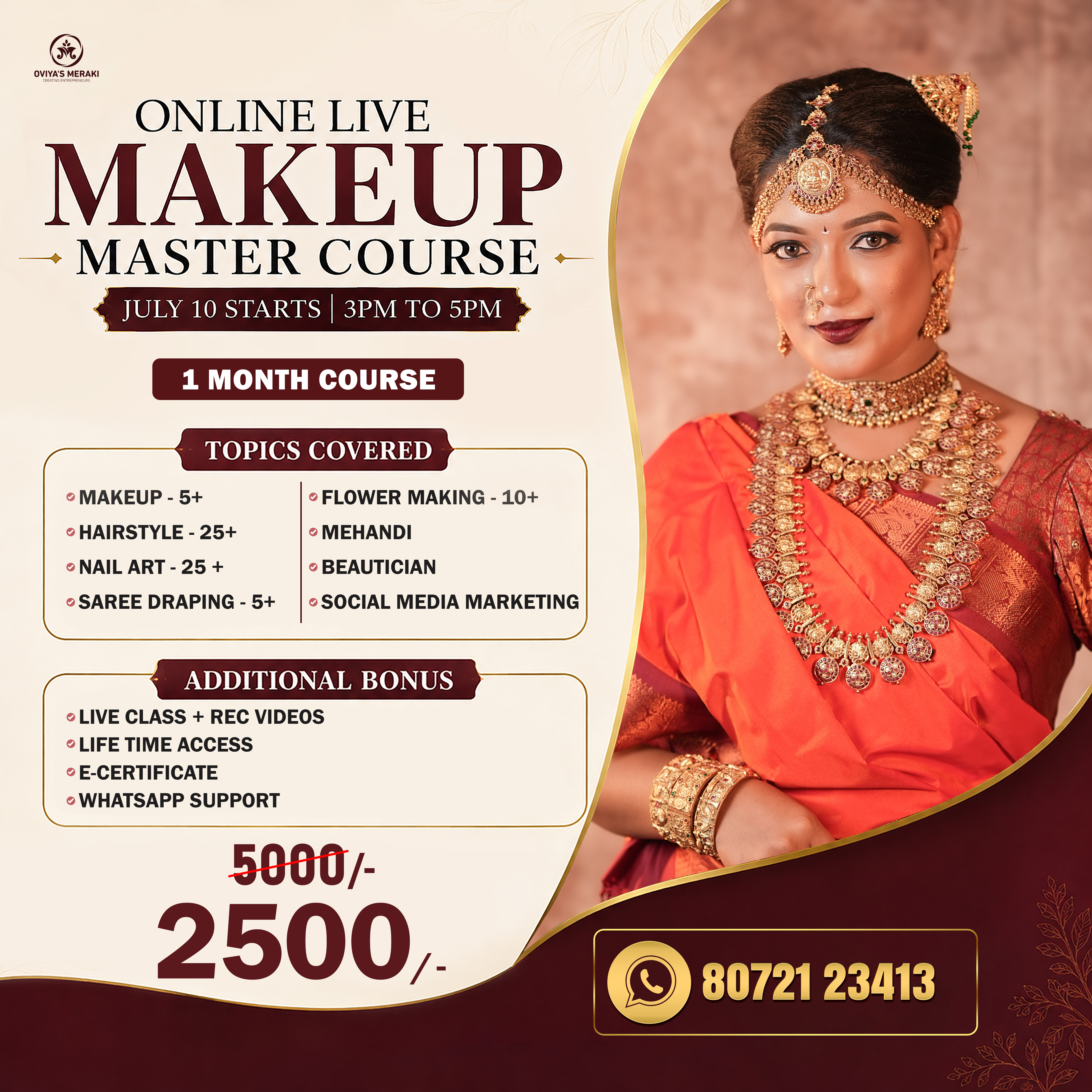 Online Advance Makeup 1 month Live Course