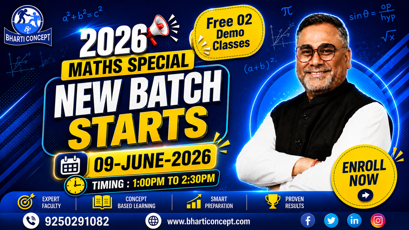Mathematics Live Online Batch Starts on 09 june 2026 