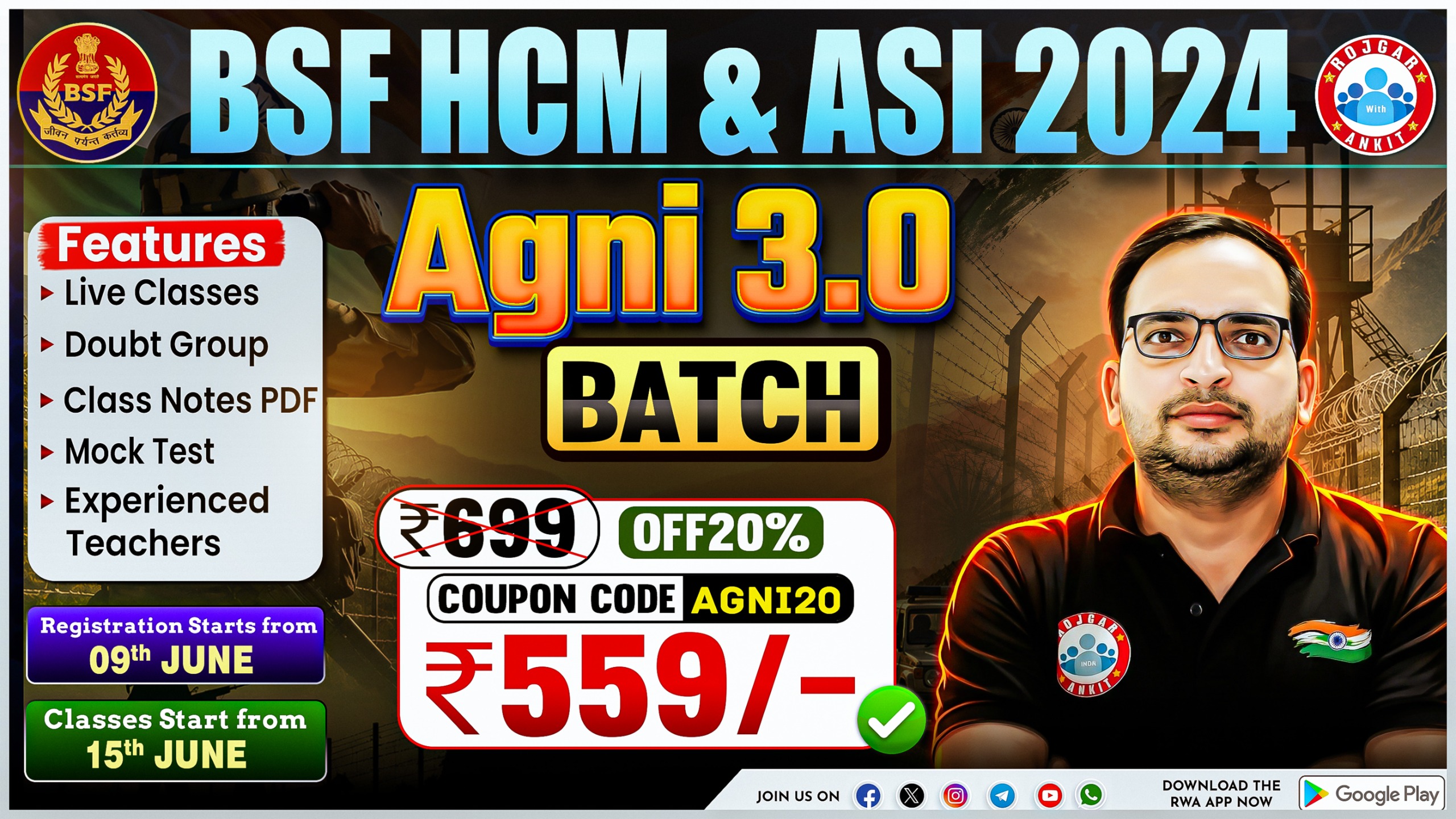 BSF HCM & ASI 2024 - "Agni 3.0 BATCH