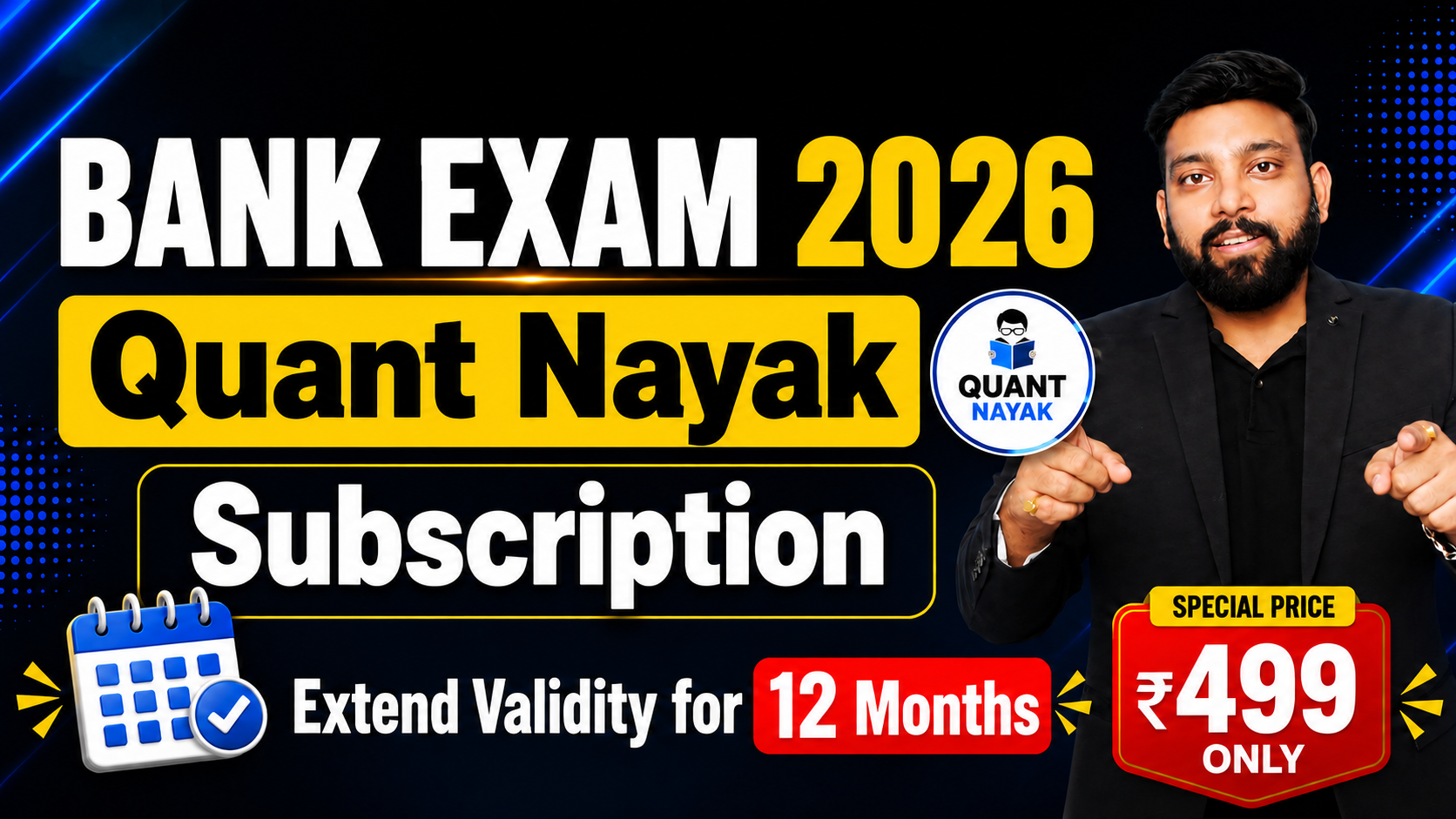Extend Your Quant Nayak Subscription Validity For 12 Months