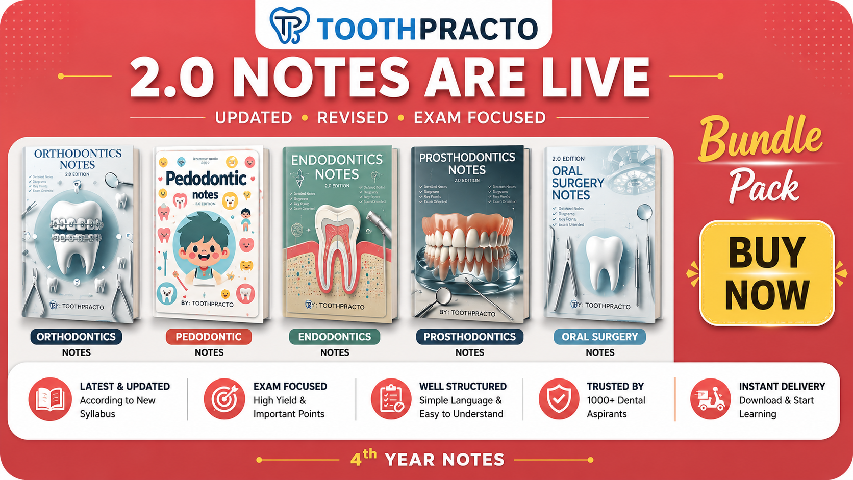 BDS 4th Year Notes Bundle Pack