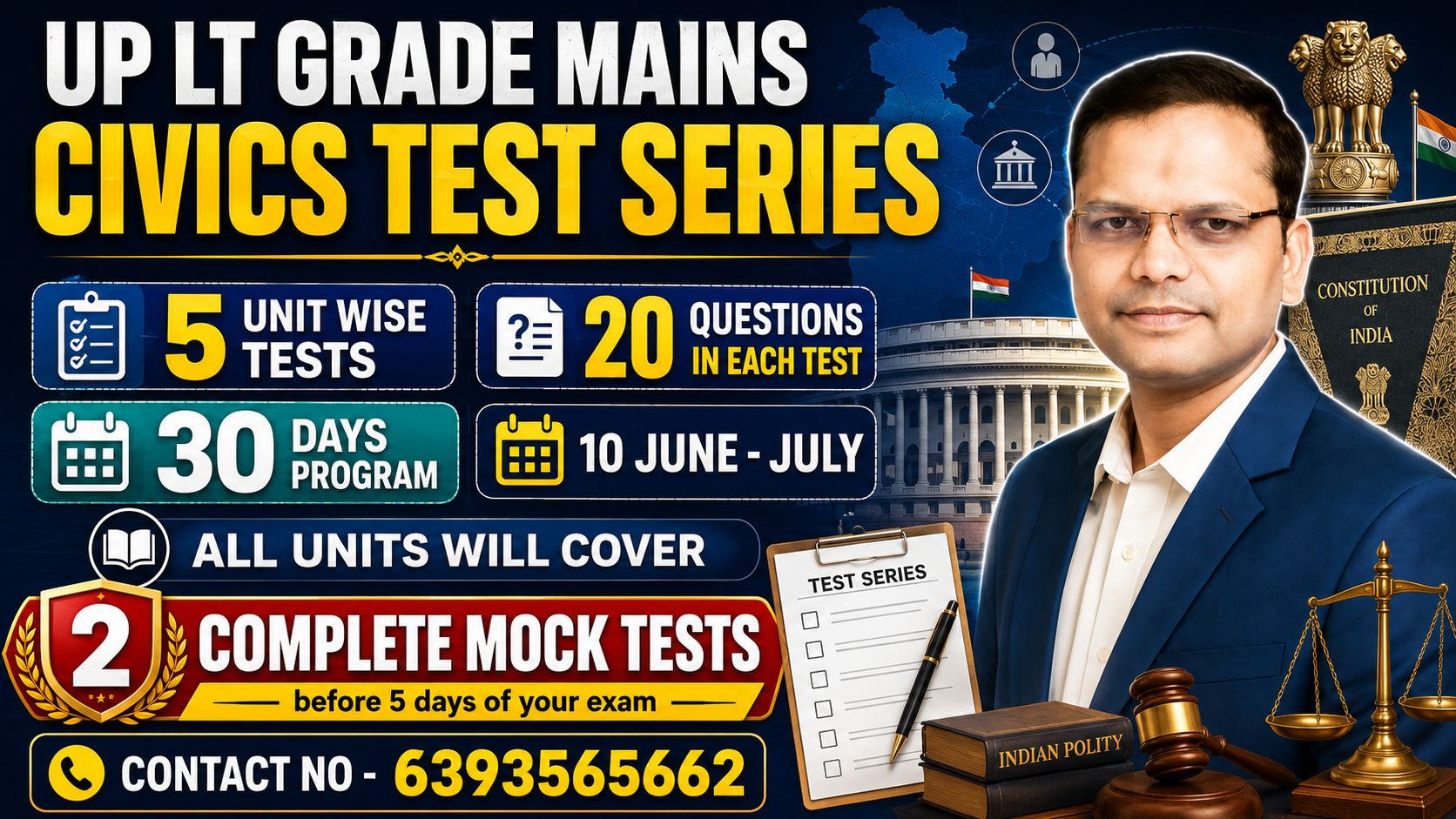 LT GRADE MAINS 2026 CIVICS TEST SERIES