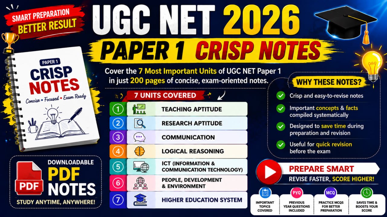 UGC NET Paper 1 Topper Notes