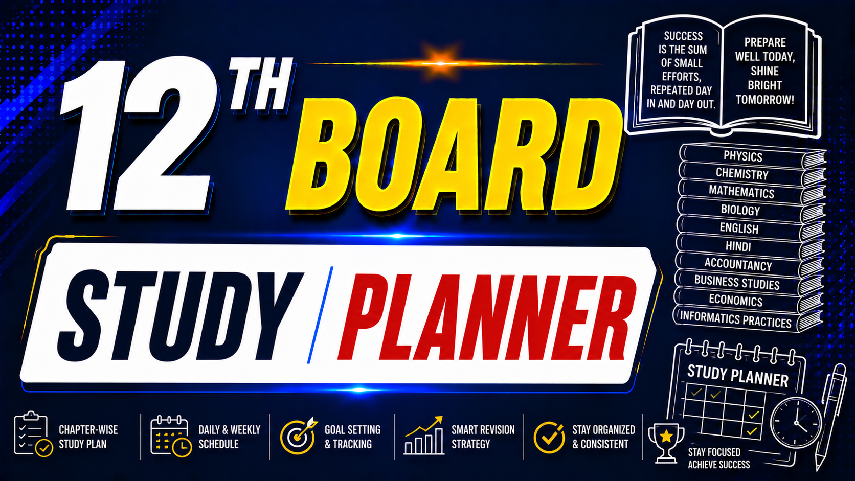 12th STUDY PLANNER
