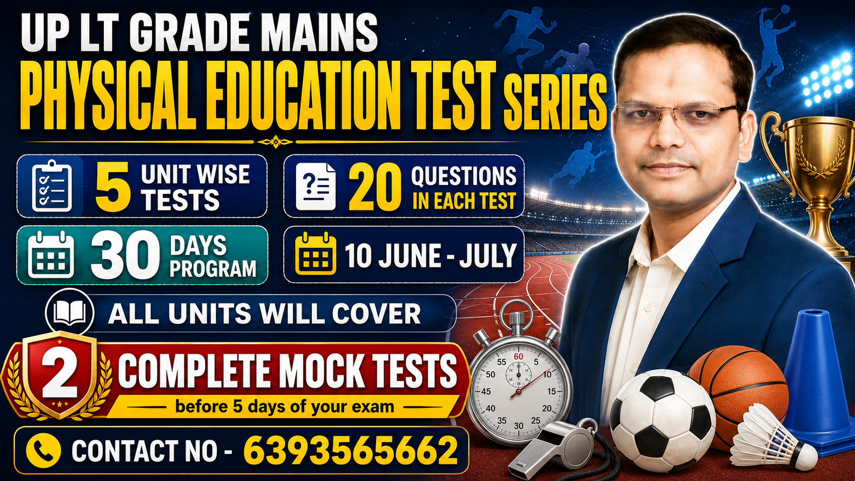 UP LT GRADE MAINS 2026 Physical Education Test Series