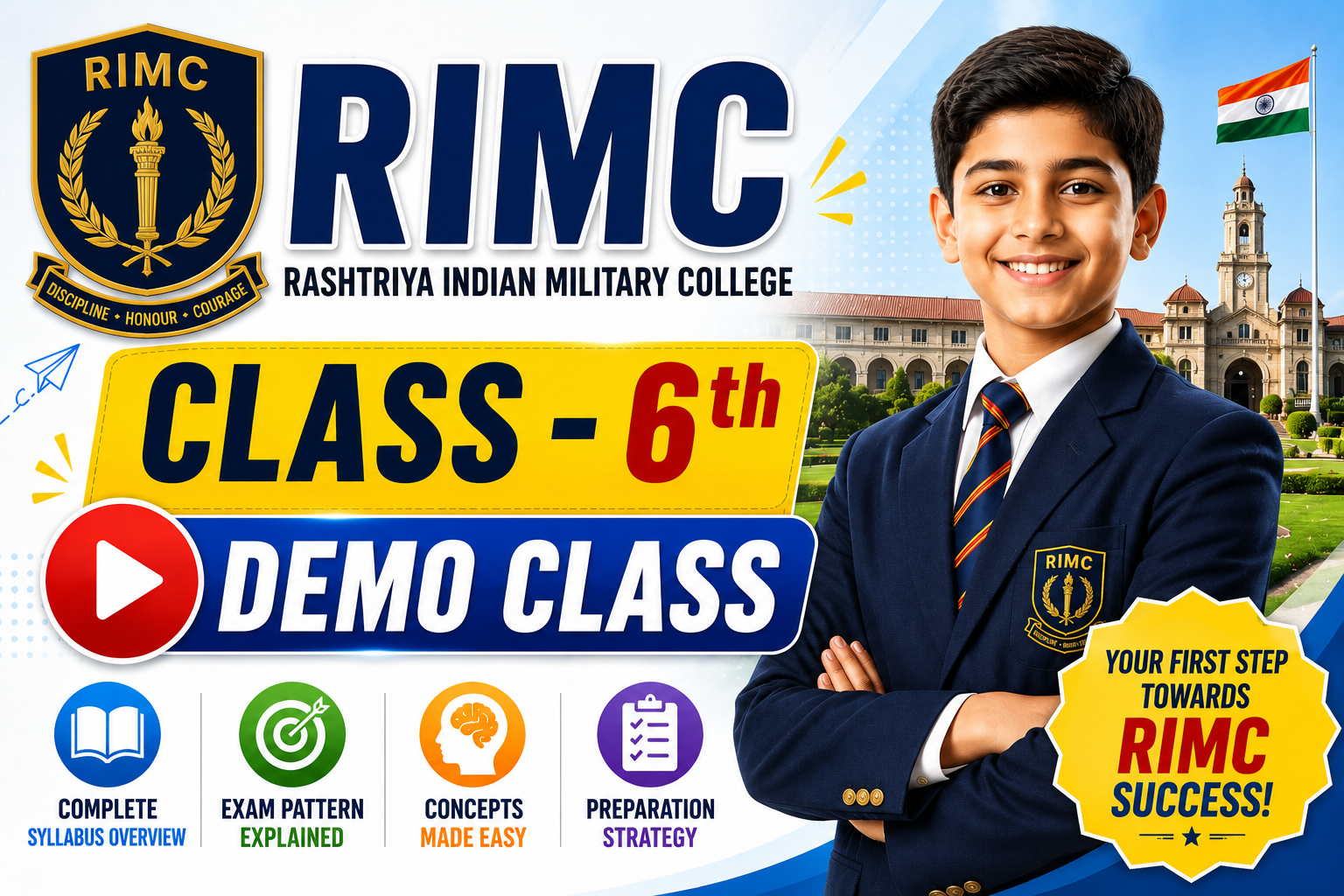 Demo Classes - RIMC Entrance Exam (Class - 8th) - RIMS 2026-27