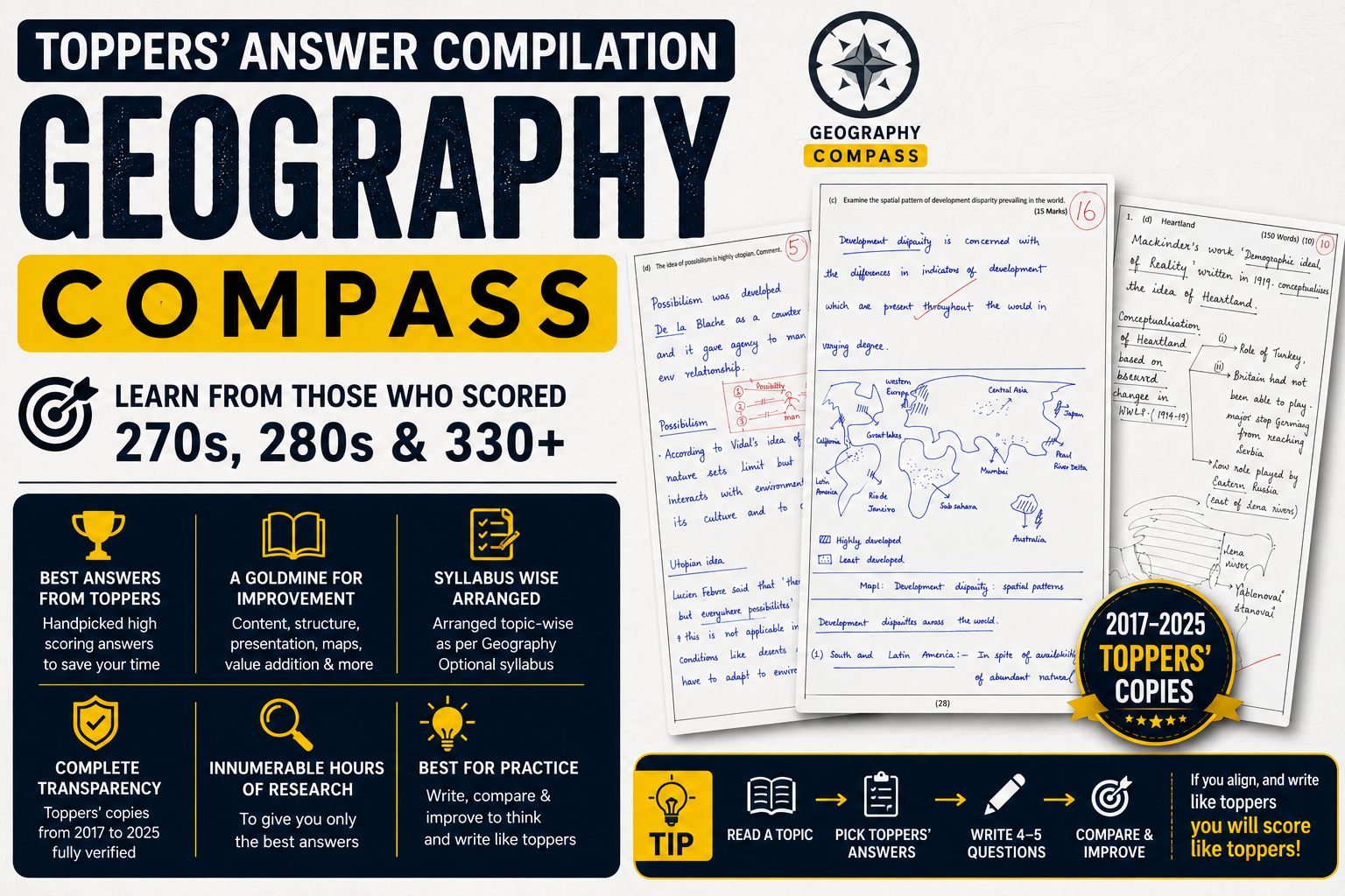 Geography Toppers' Copies Compilation