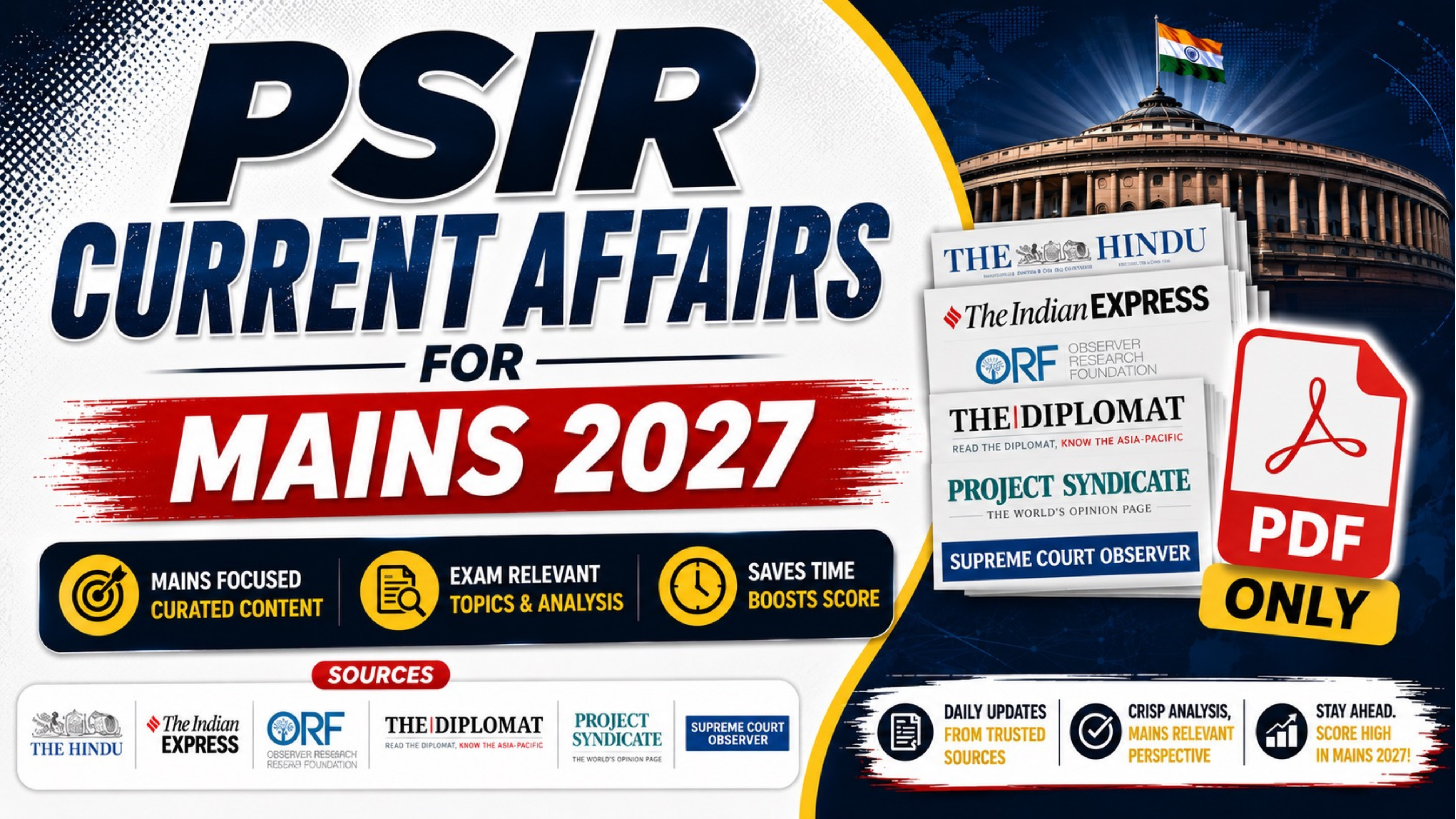 PSIR Current Affairs (PDF Only) 2027