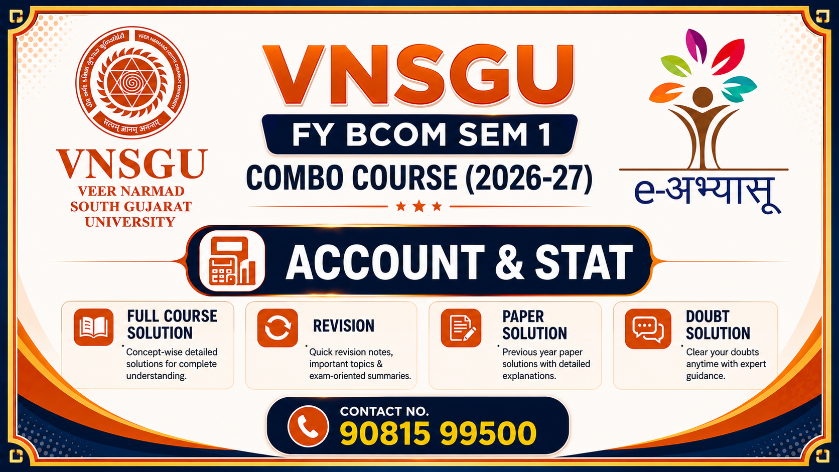 FY BCOM SEM 1 Combo Course (2026-27)