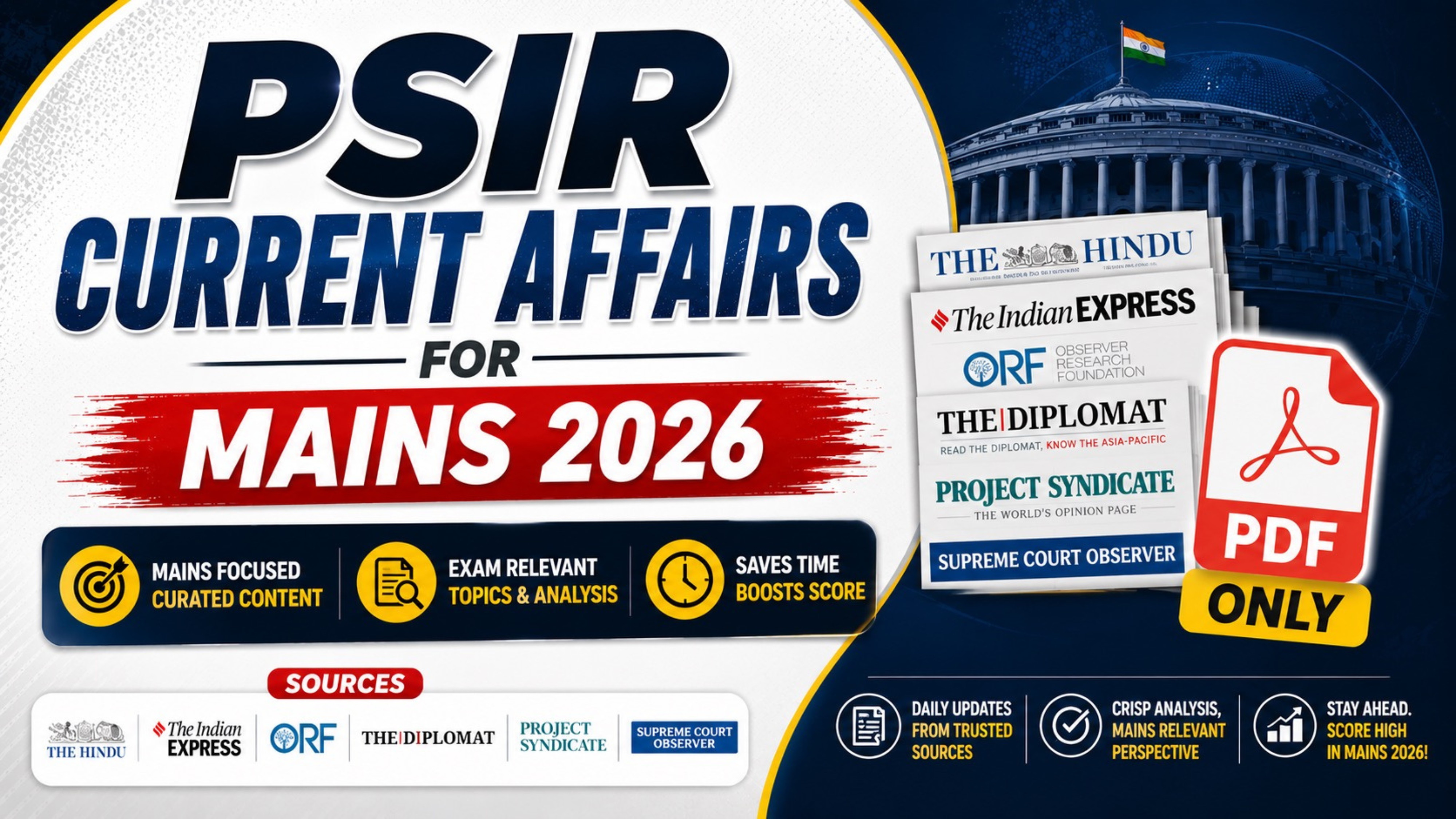 PSIR Current Affairs (PDF Only) 2026