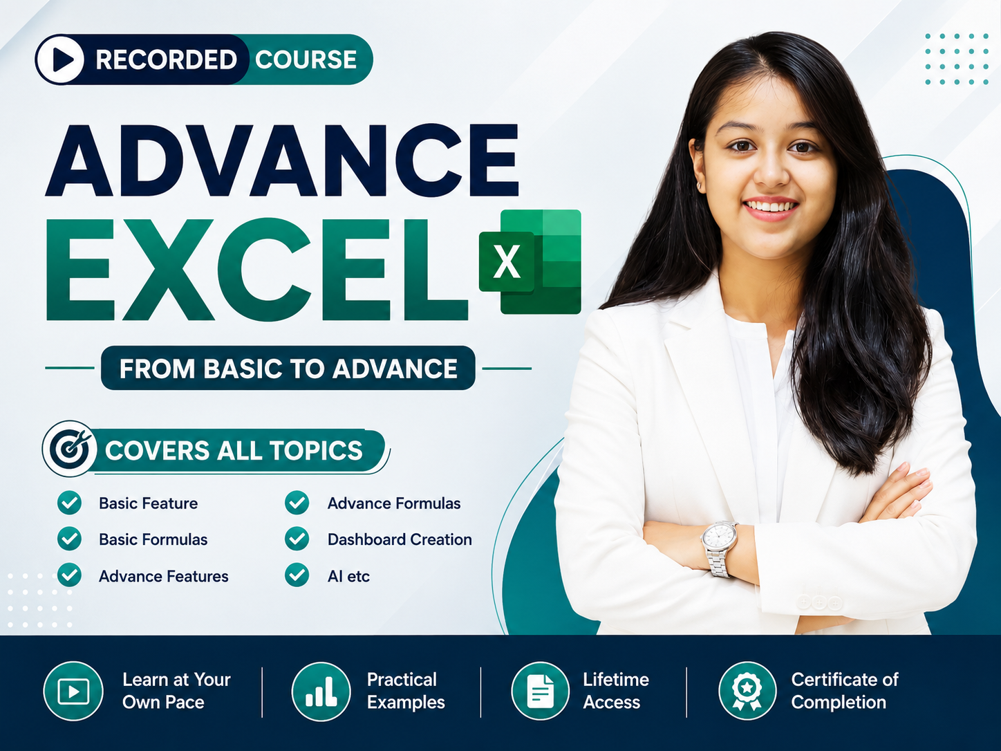 Excel Advance Recorded Course for Professionals