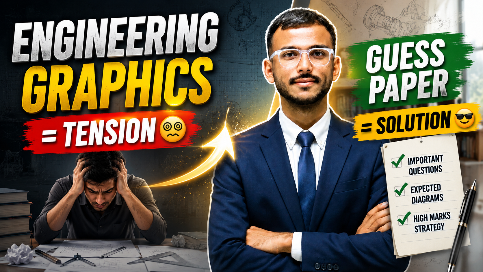 SSPU Engineering Graphics Exam 2026 | Expected Questions + Smart Notes
