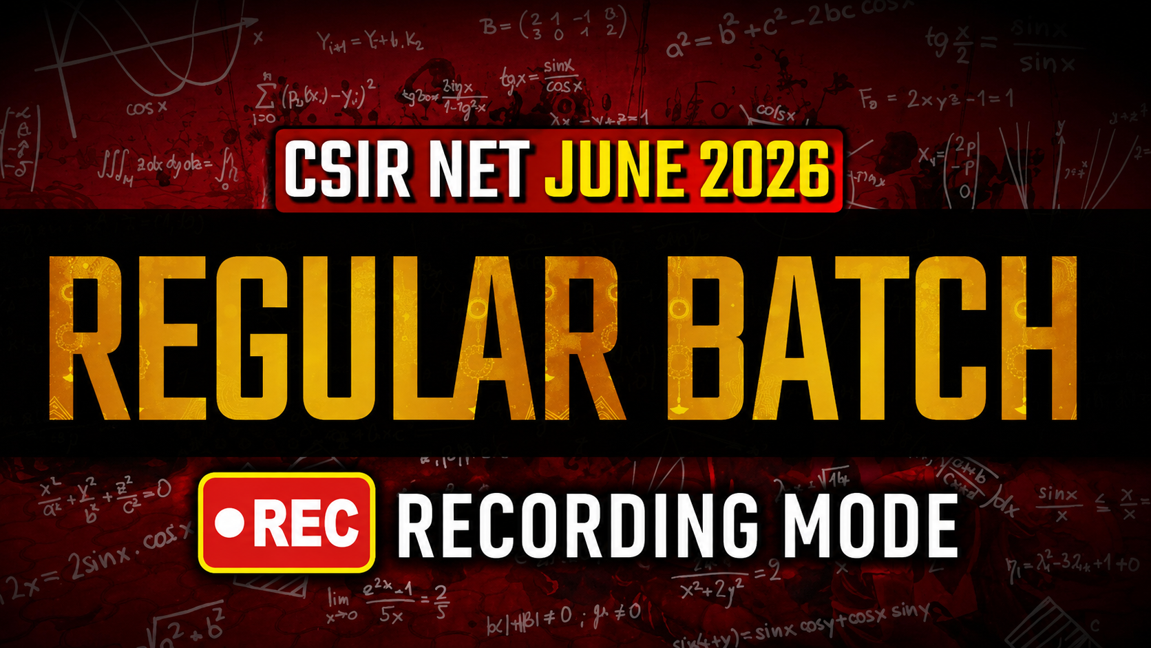 CSIR NET June 2026 (Regular Batch LIVE)