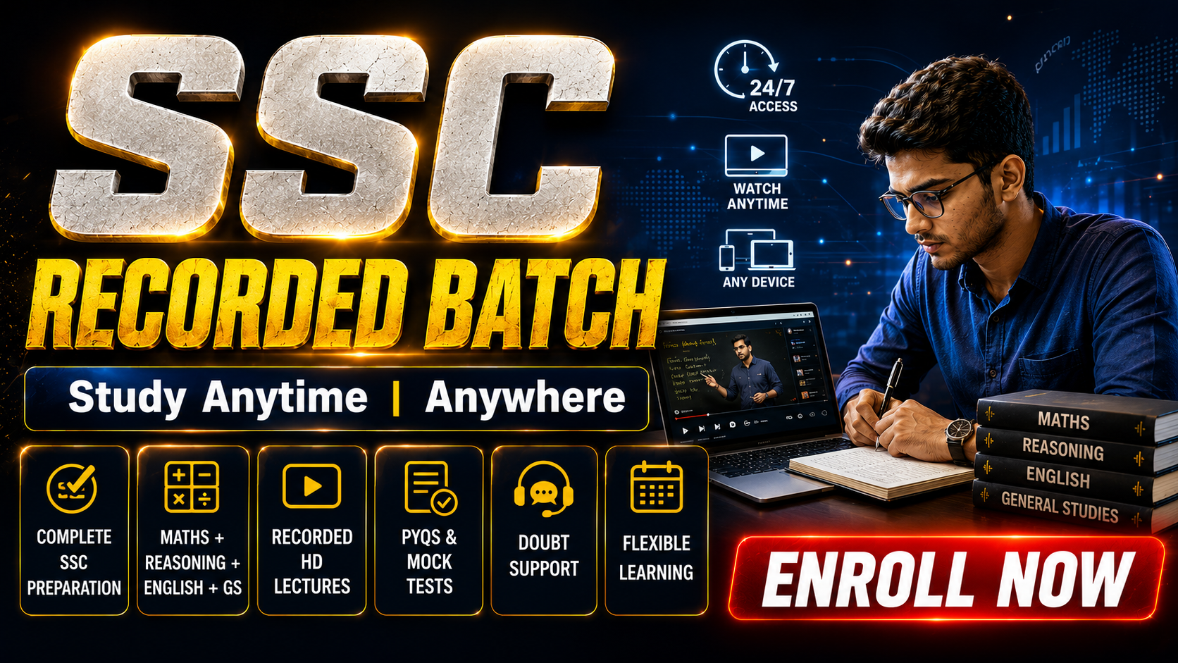 SSC-CGL,BASED ON NEW PATTERN FOUNDATION BATCH