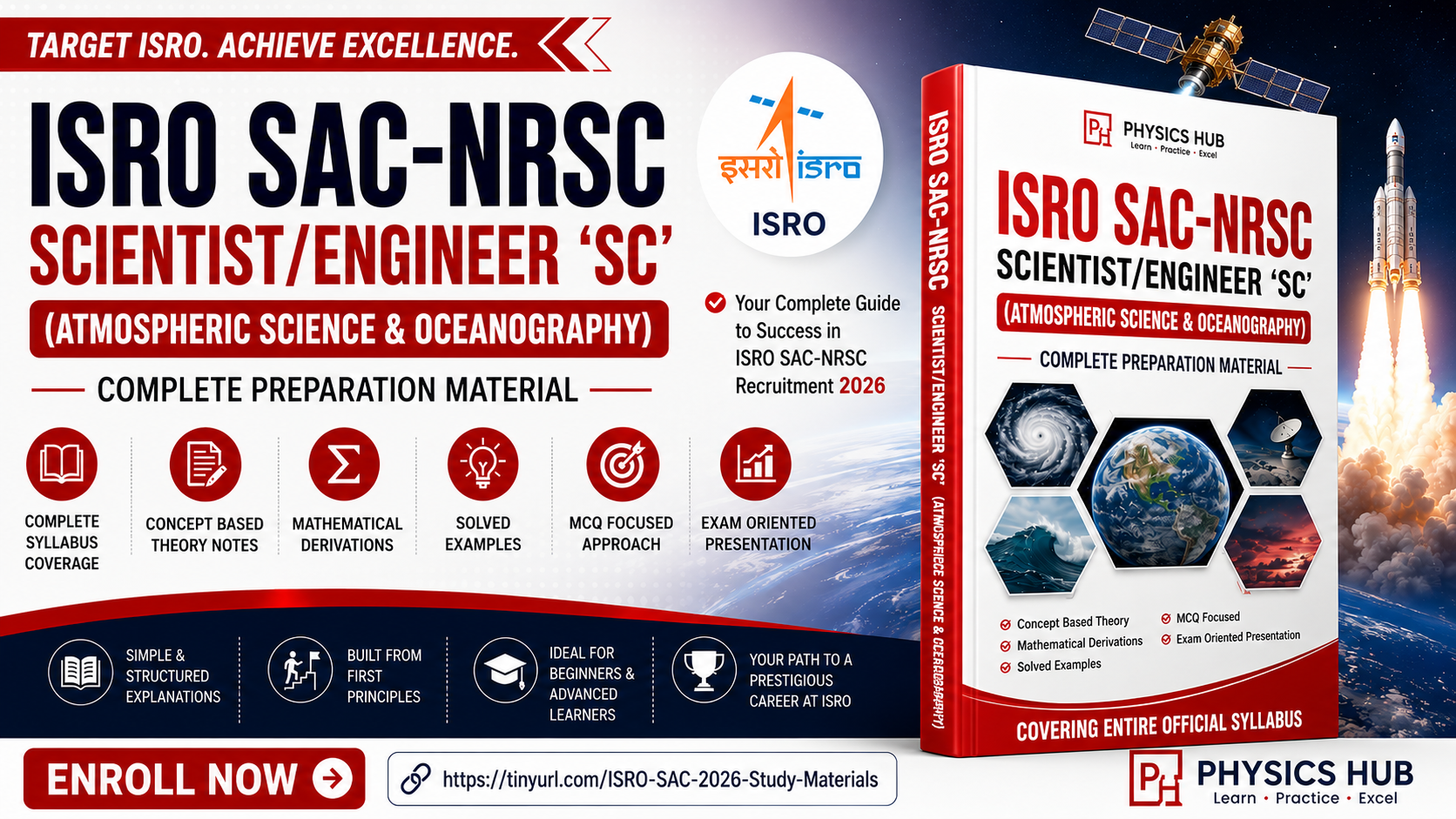 ISRO SAC-NRSC Scientist/Engineer SC (Atmospheric Science & Oceanography) Complete Preparation Material