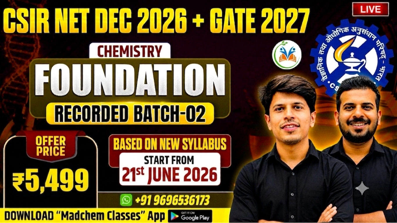 CSIR NET Dec 2026 + GATE 2027 – Foundation Recorded Batch 02