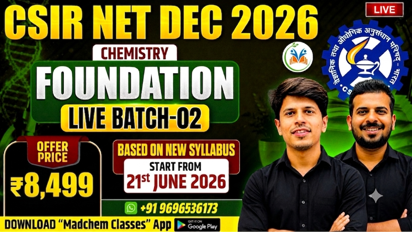 CSIR NET DEC 2026 – Foundation Live Batch 02