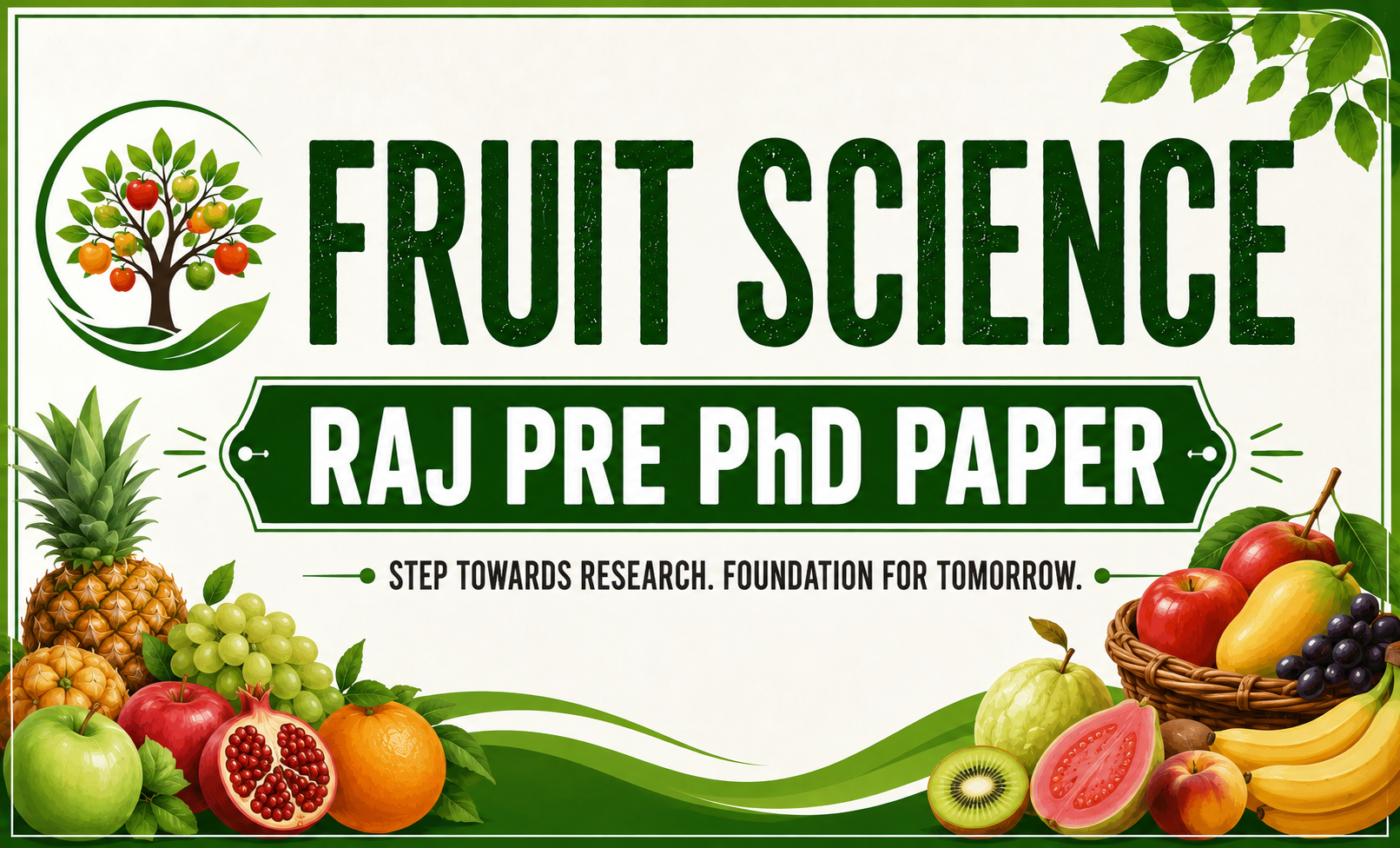 Fruit Science Raj Pre PhD Old PYQs