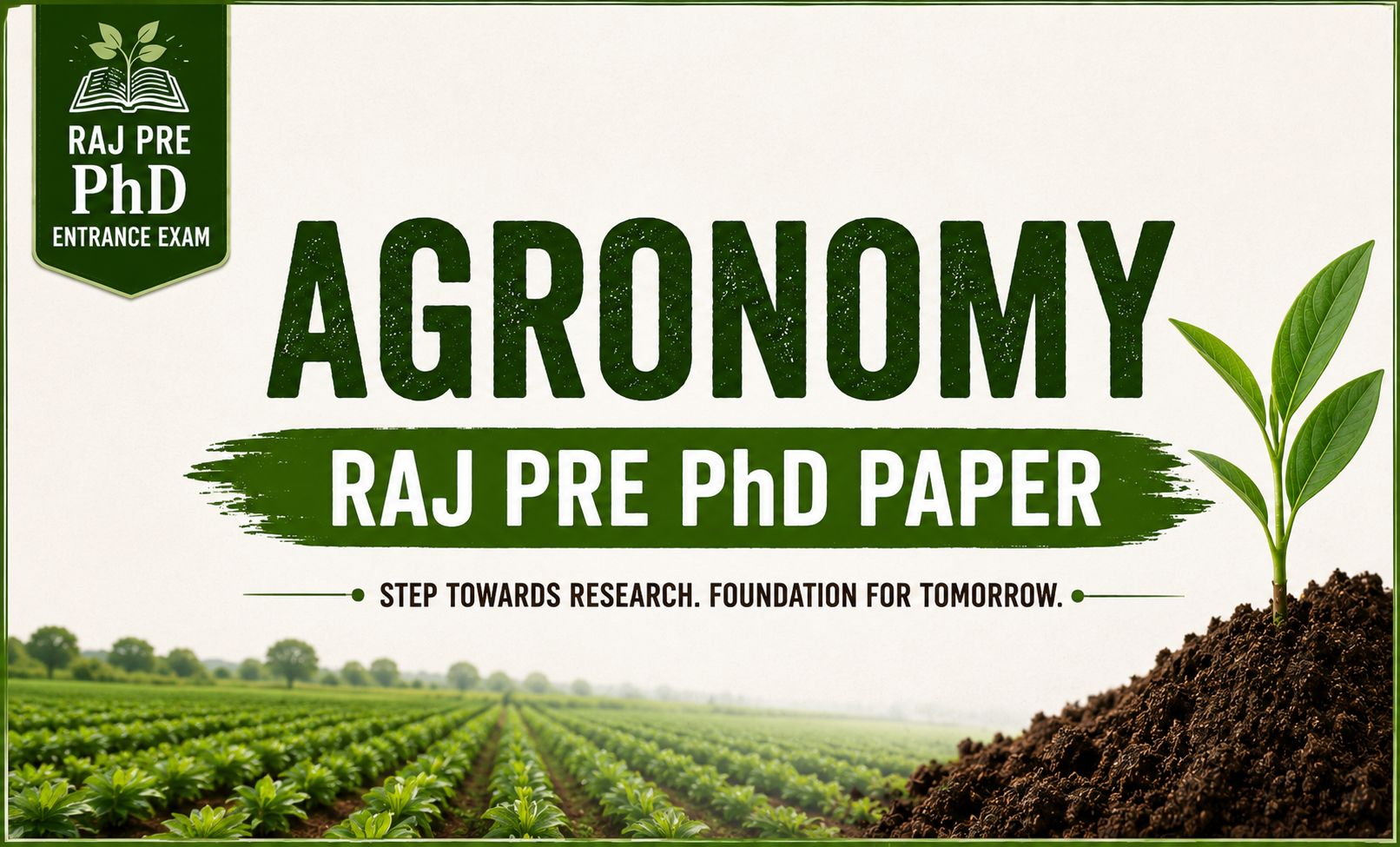 Agronomy Raj Pre PhD PYQs