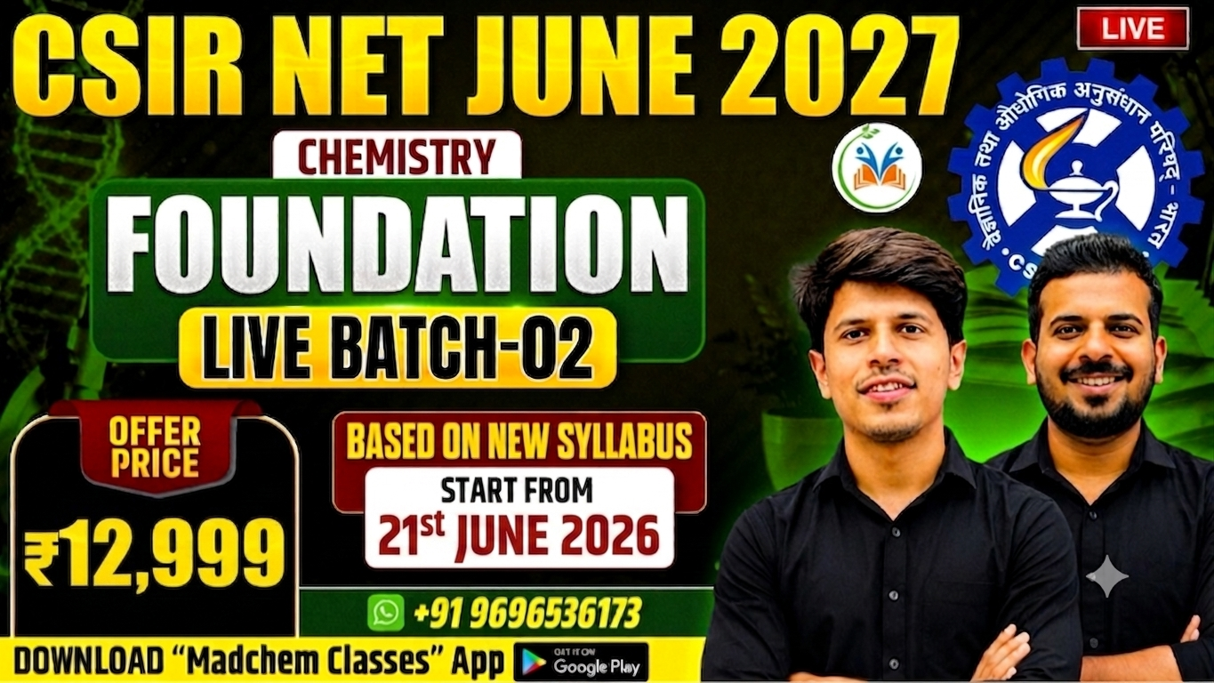 CSIR NET June 2027 Foundation Live Batch 02