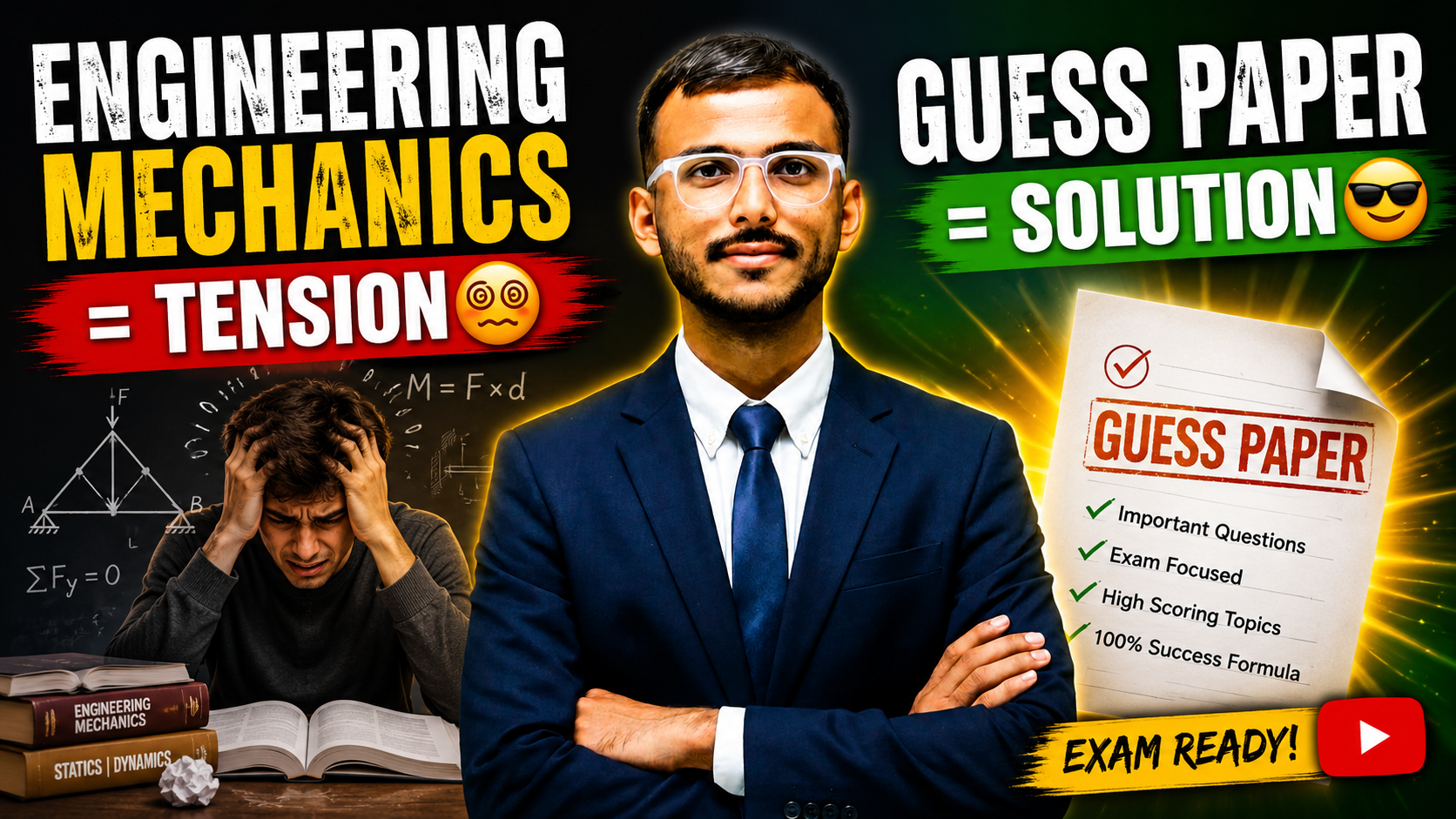 Engineering Mechanics – 100% Passing Live Course | Semester Exam Preparation