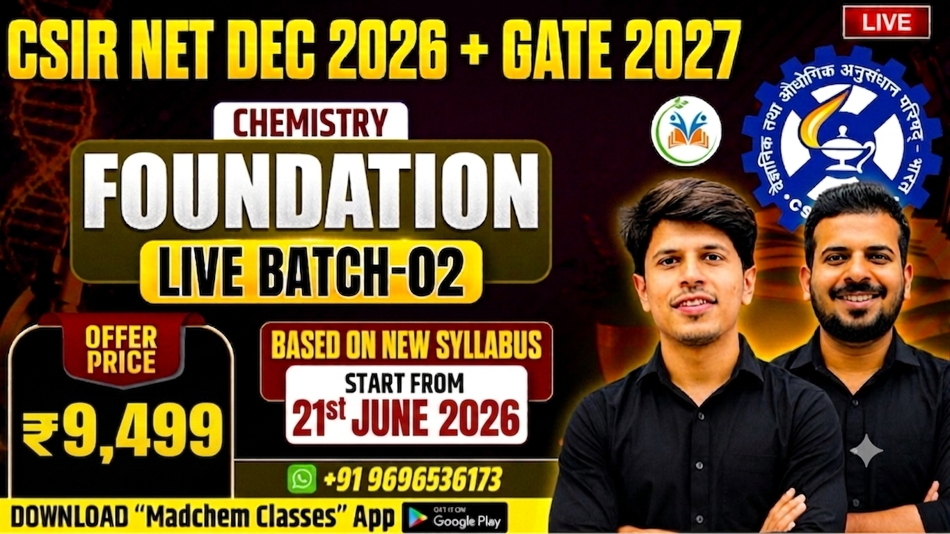 CSIR NET Dec 2026 + GATE 2027 Foundation Live Batch 02