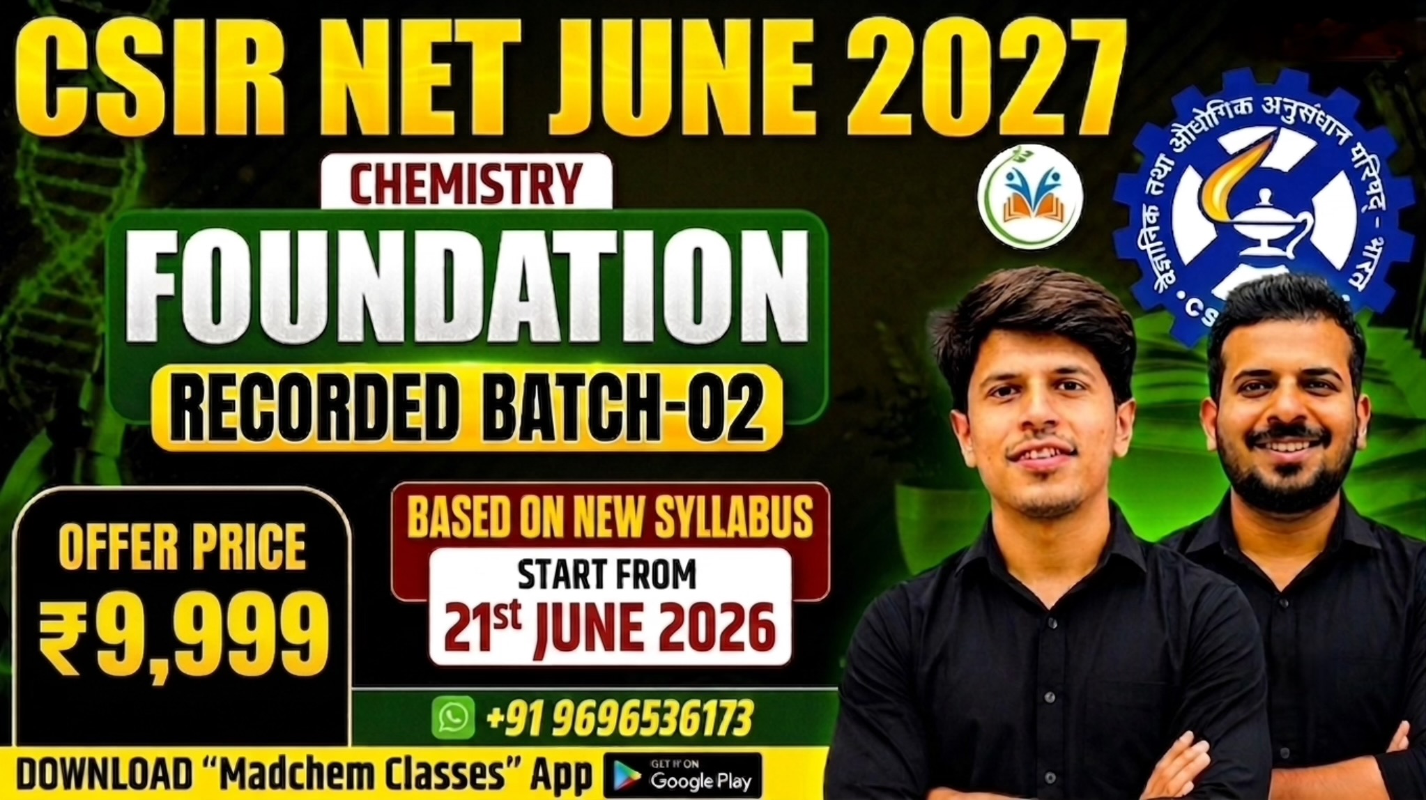 CSIR NET June 2027 – Foundation Recorded Batch 02