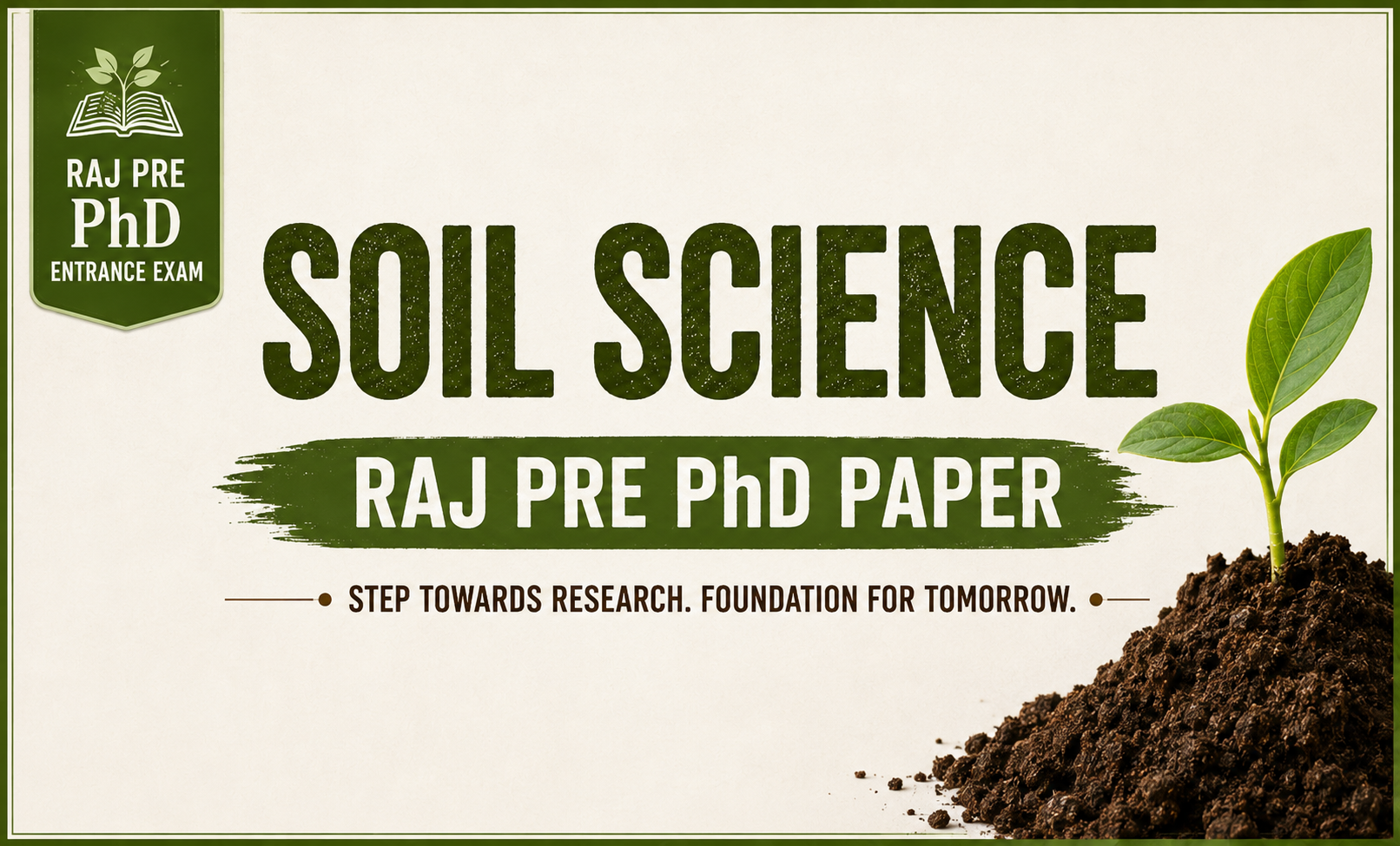 Soil Science Raj Pre PhD Old Pyqs