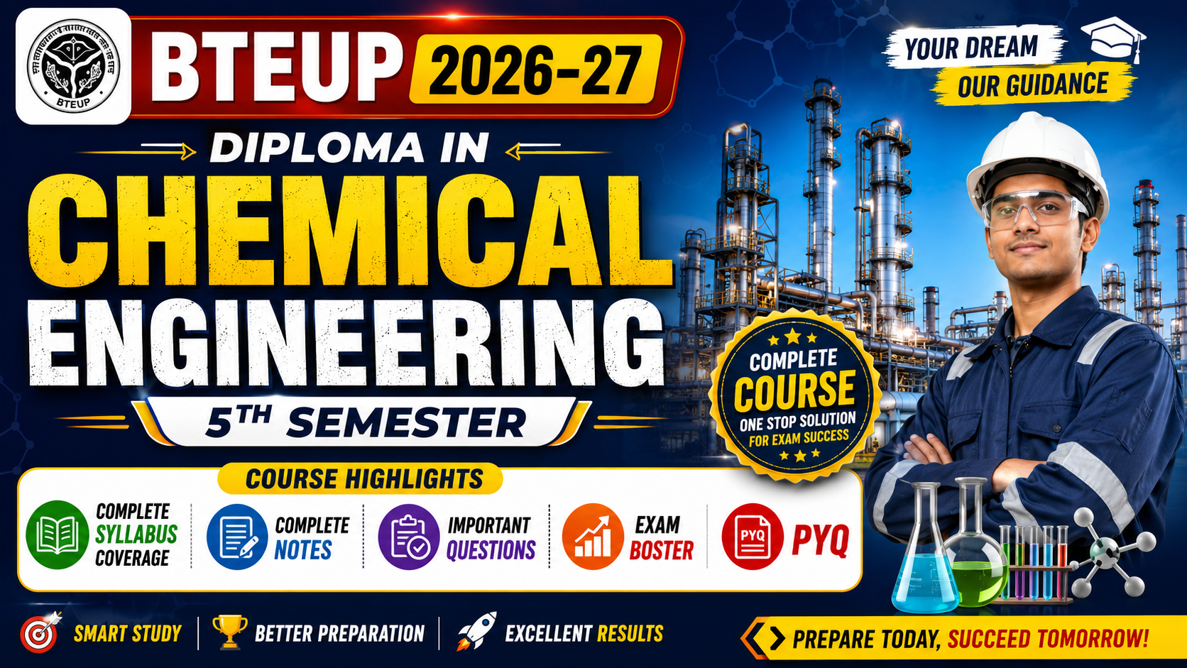 CHEMICAL ENGINEERING Bteup 5th Semester Full Course 2025-26