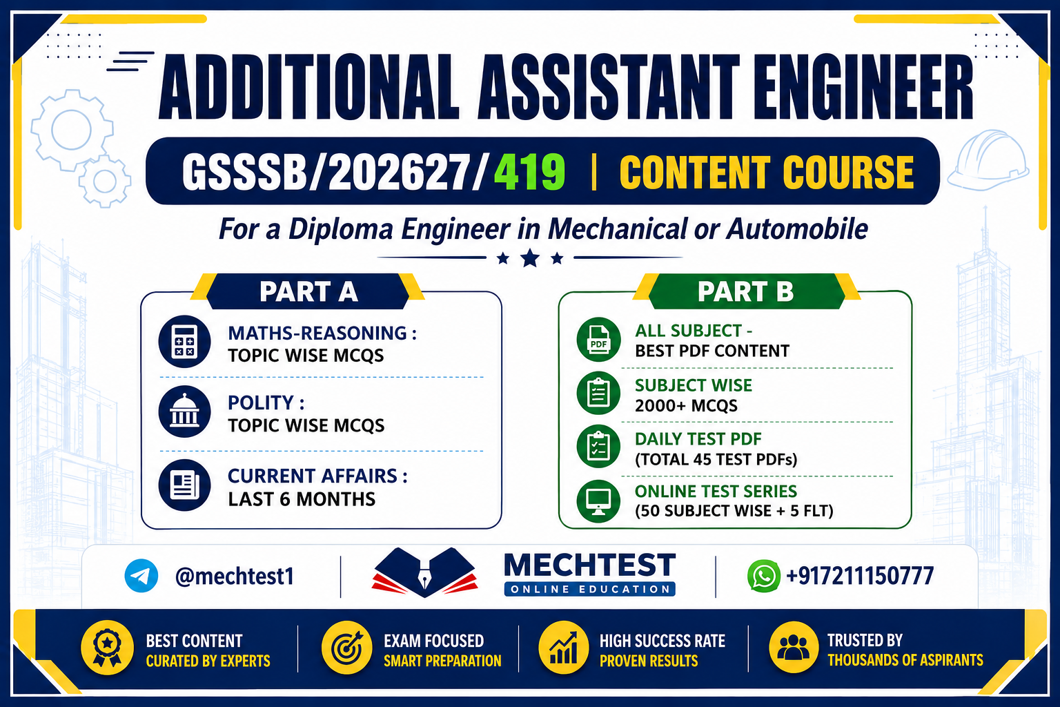 CC: ADD. ASSISTANT ENGINEER [GSSSB 419/202627]