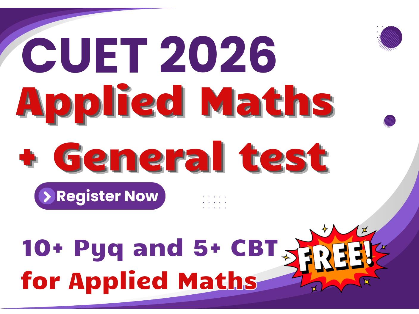CUET 2026 Applied Mathematics + General Test