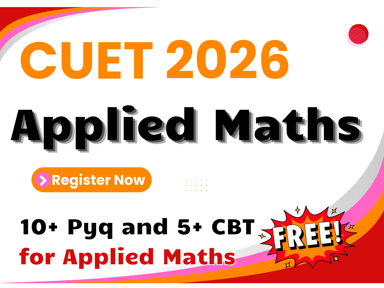 Cuet 2026 5.1 Applied Mathematics