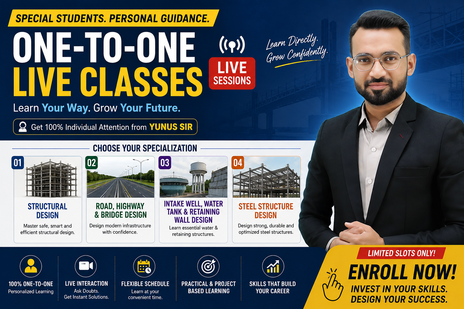 One to One Live Classes By Yunus Sir