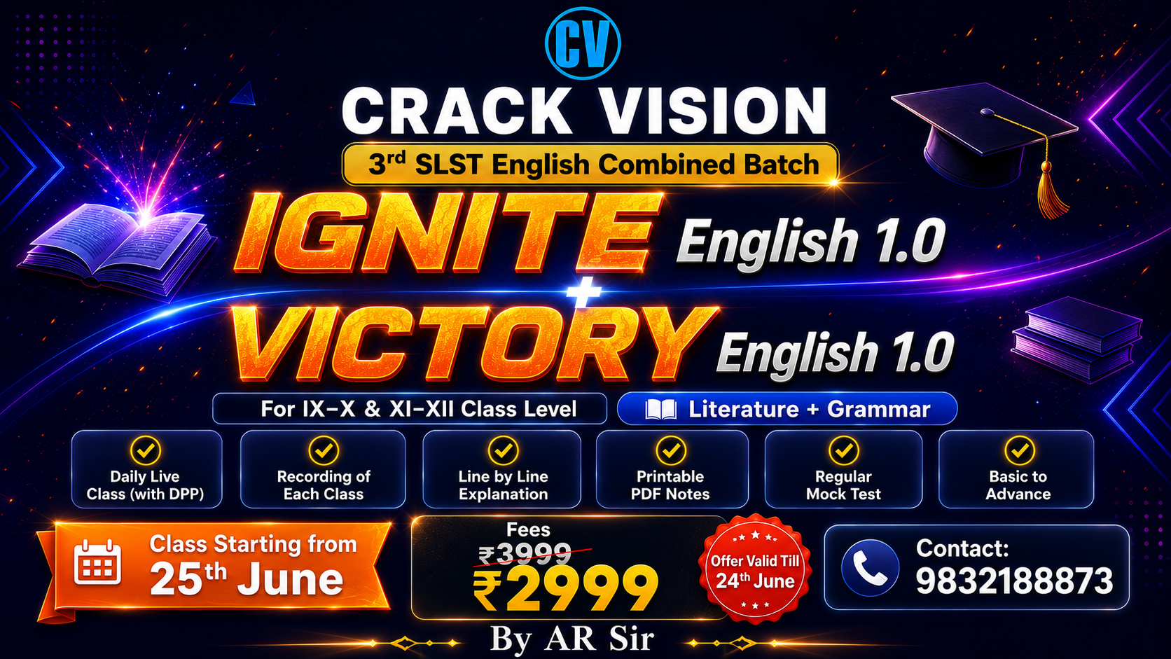 SSC/SLST English Combined Batch for 9-10 & 11-12
