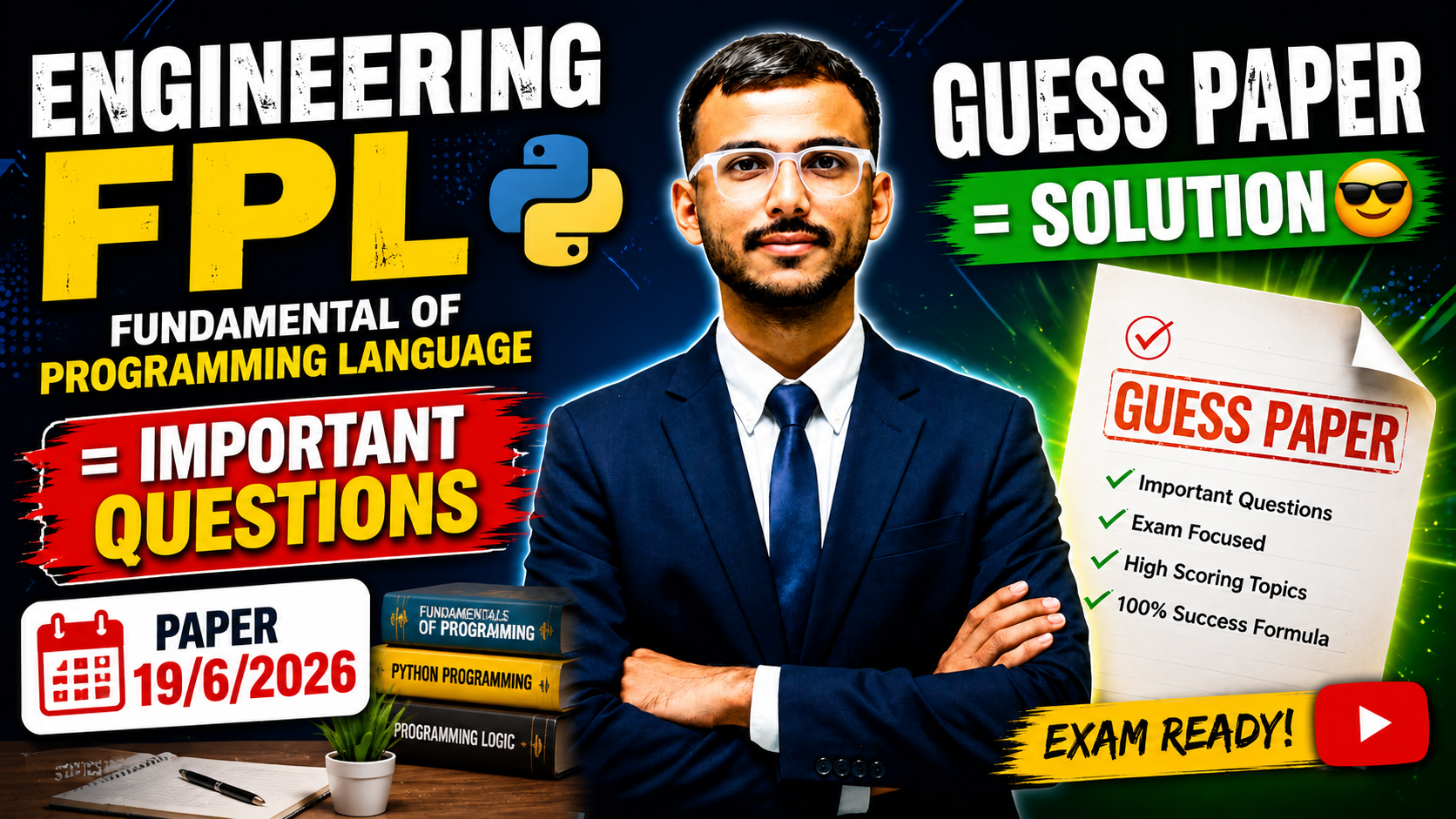 SSPU Engineering FPL Exam 2026 Guess paper 