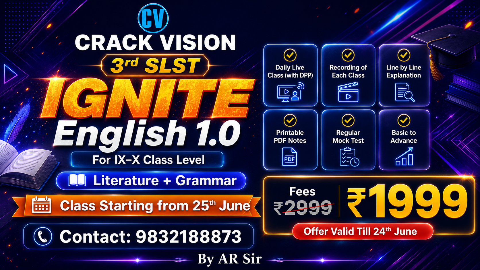 SSC/SLST English for 9-10 IGNITE 1.0