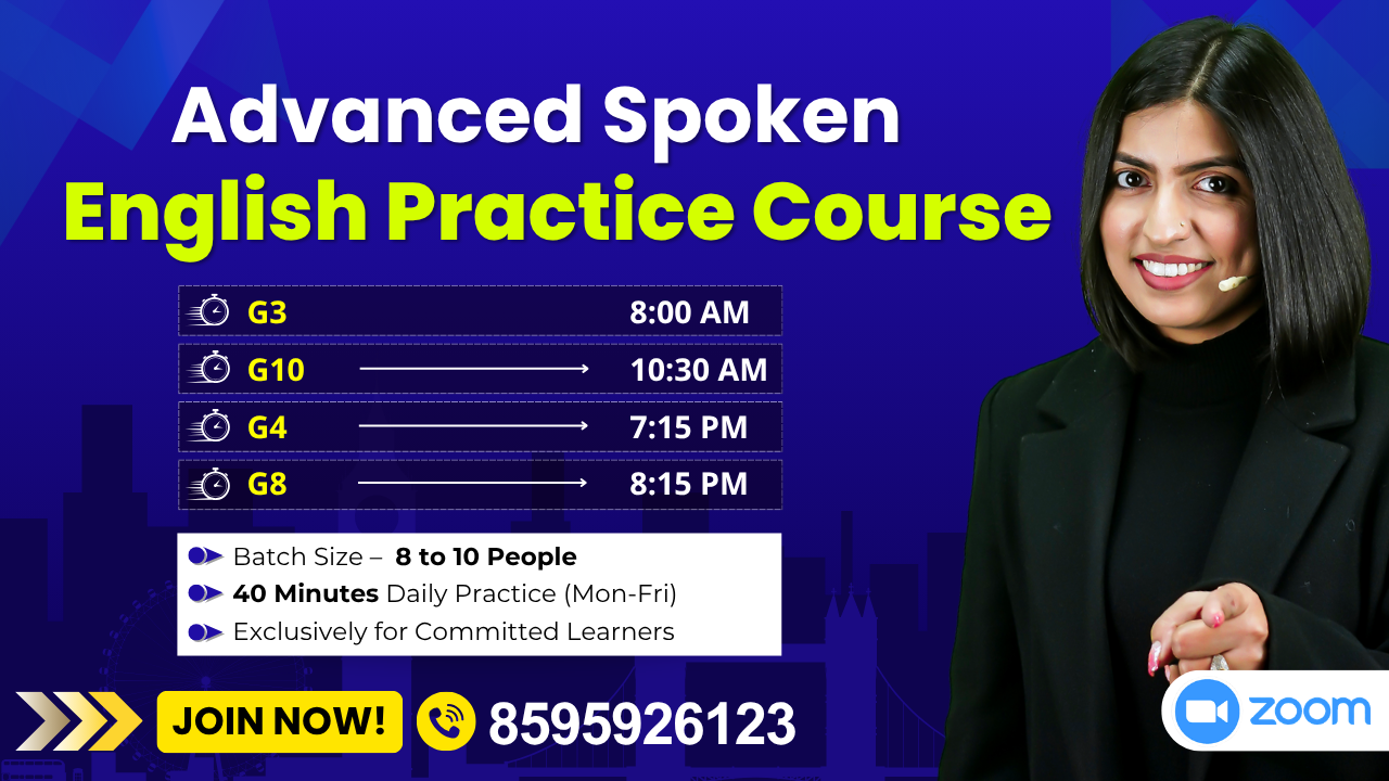 Advanced Spoken English Practice Course – Small Group 