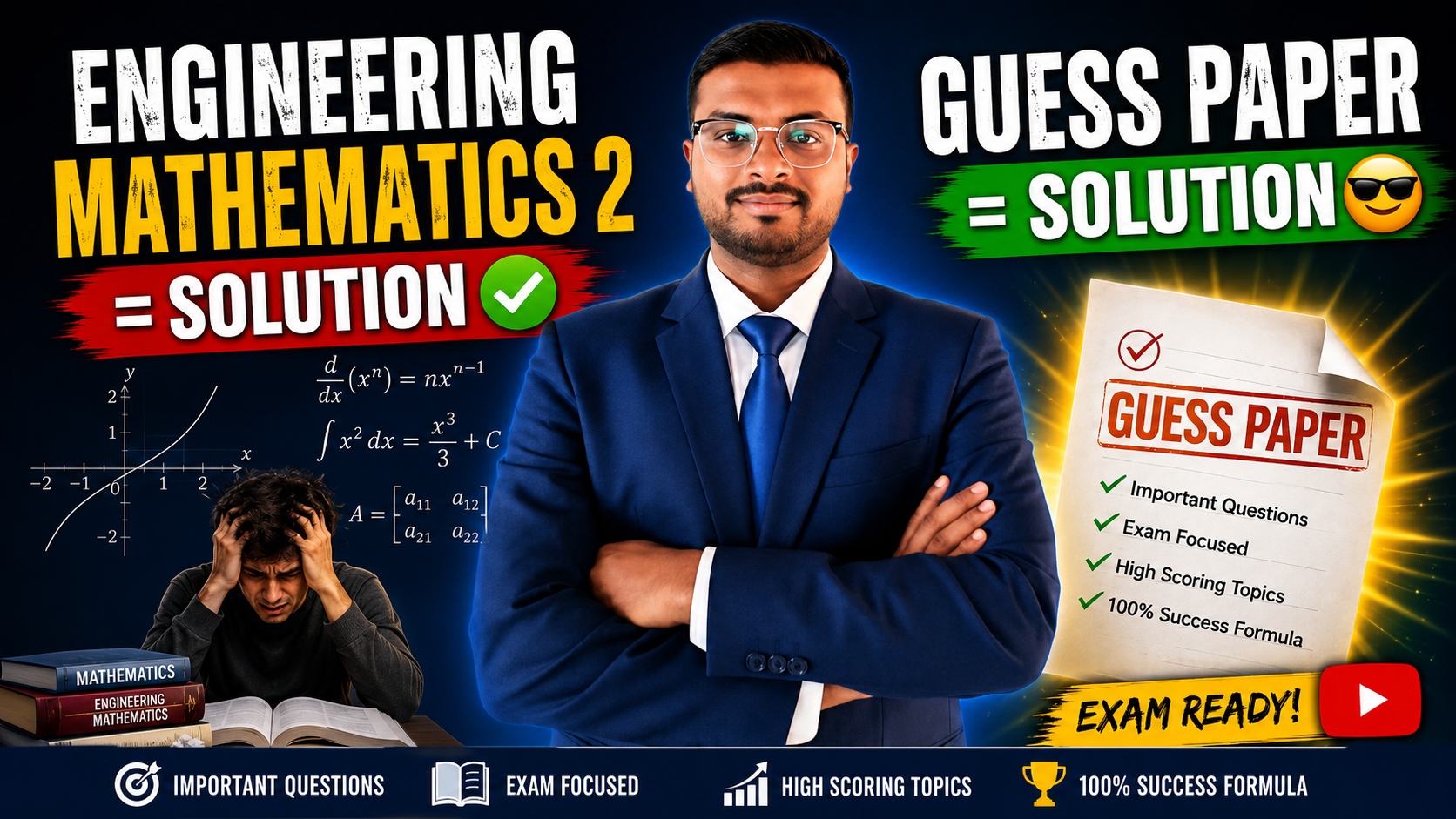 SSPU Engineering Mathematics 2 Exam 2026 Guess paper 