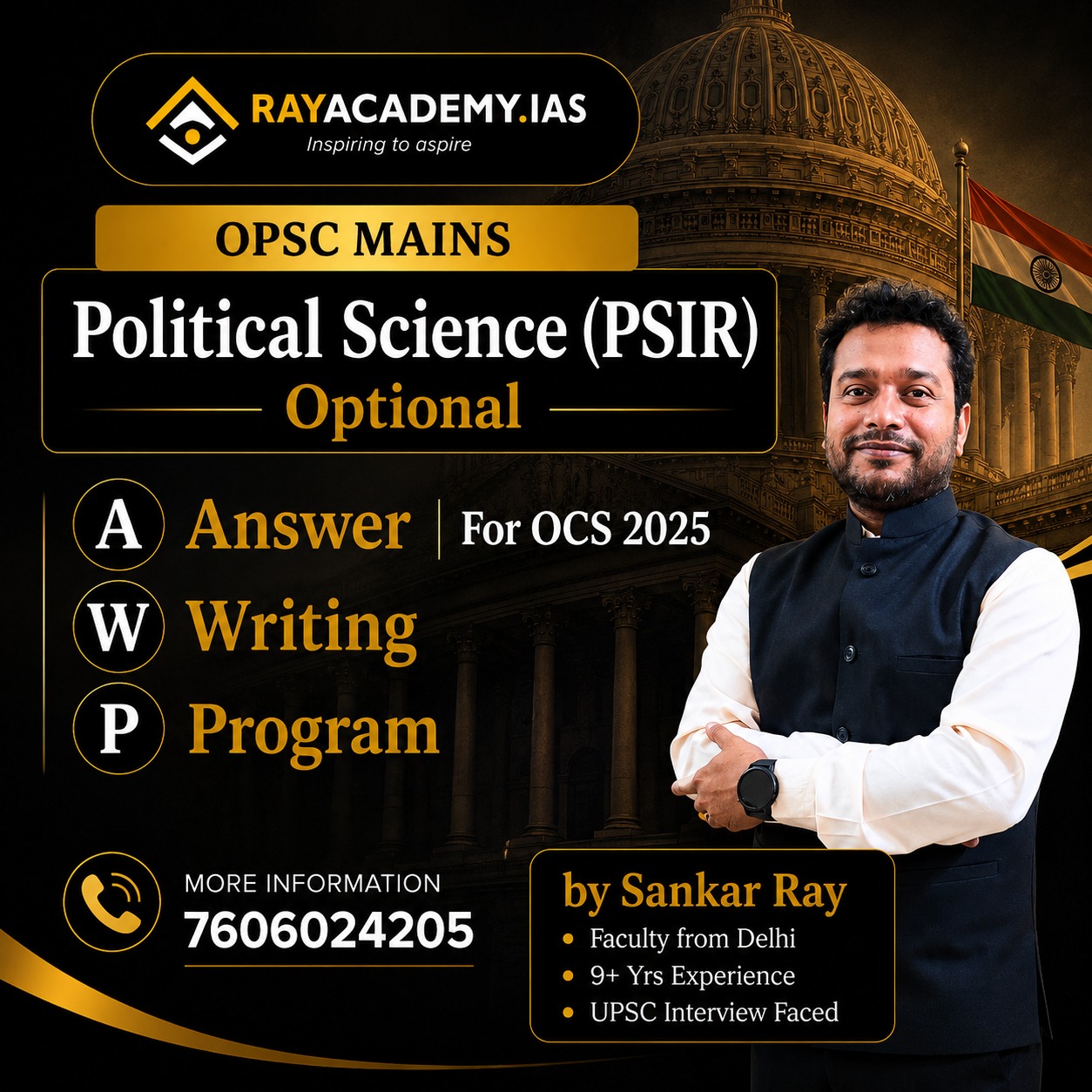 PSIR Mains Answer Writing Program AWP OCS 2025