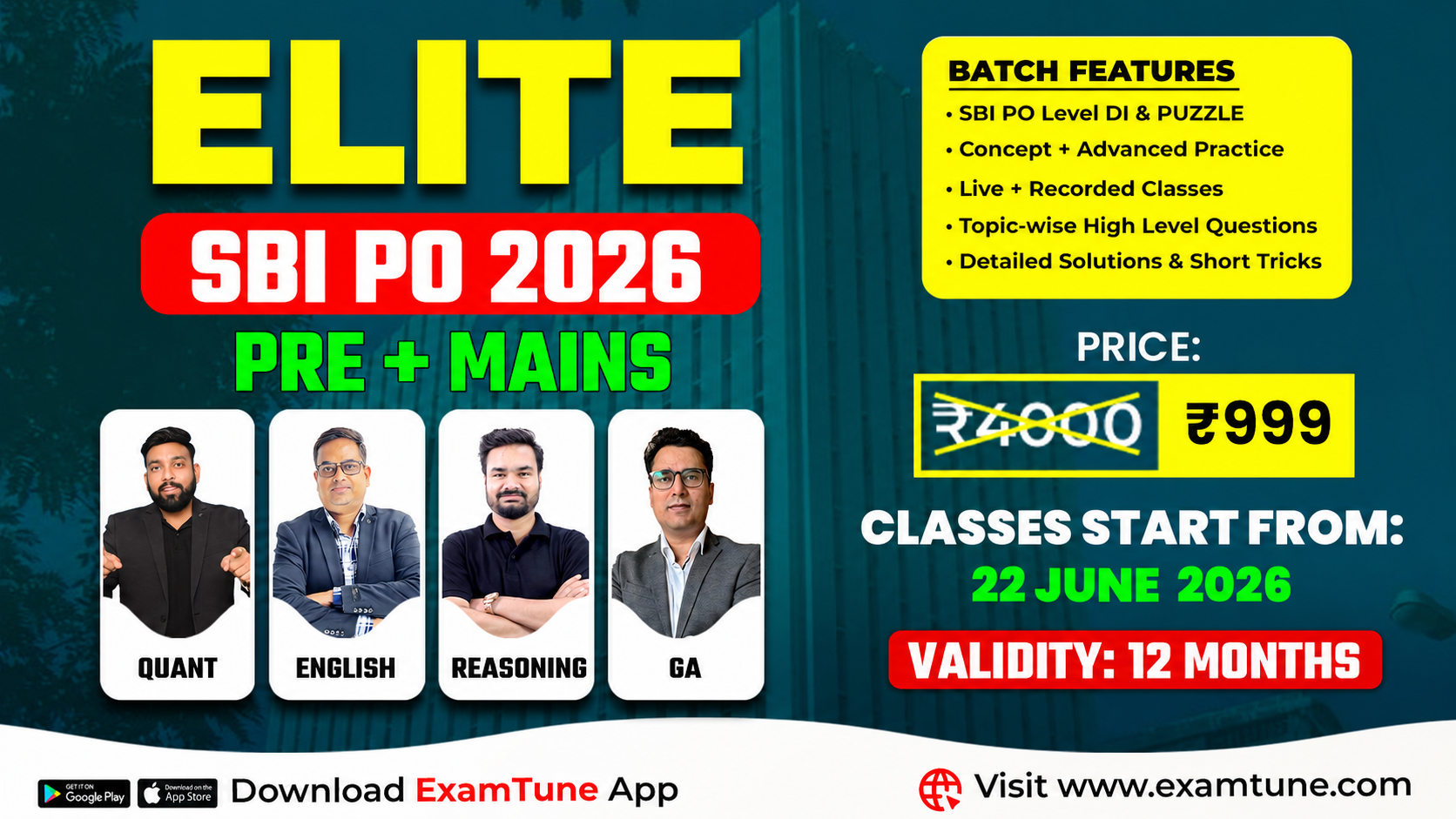 SBI PO 2026 Pre + Mains Paid Batch | SBI PO 2026 Online Coaching | Elite